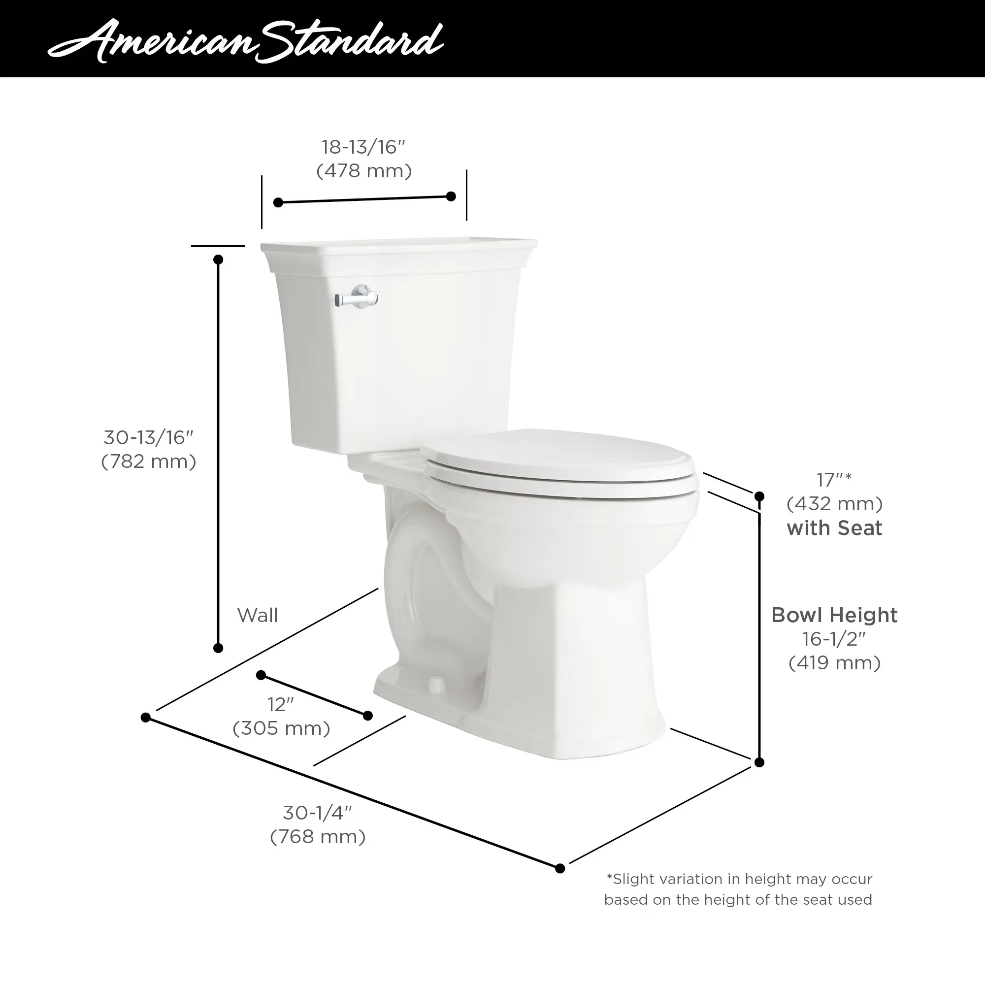Estate® VorMax® Two-Piece 1.28 gpf/4.8 Lpf Chair Height Elongated Toilet Less Seat - Image 8