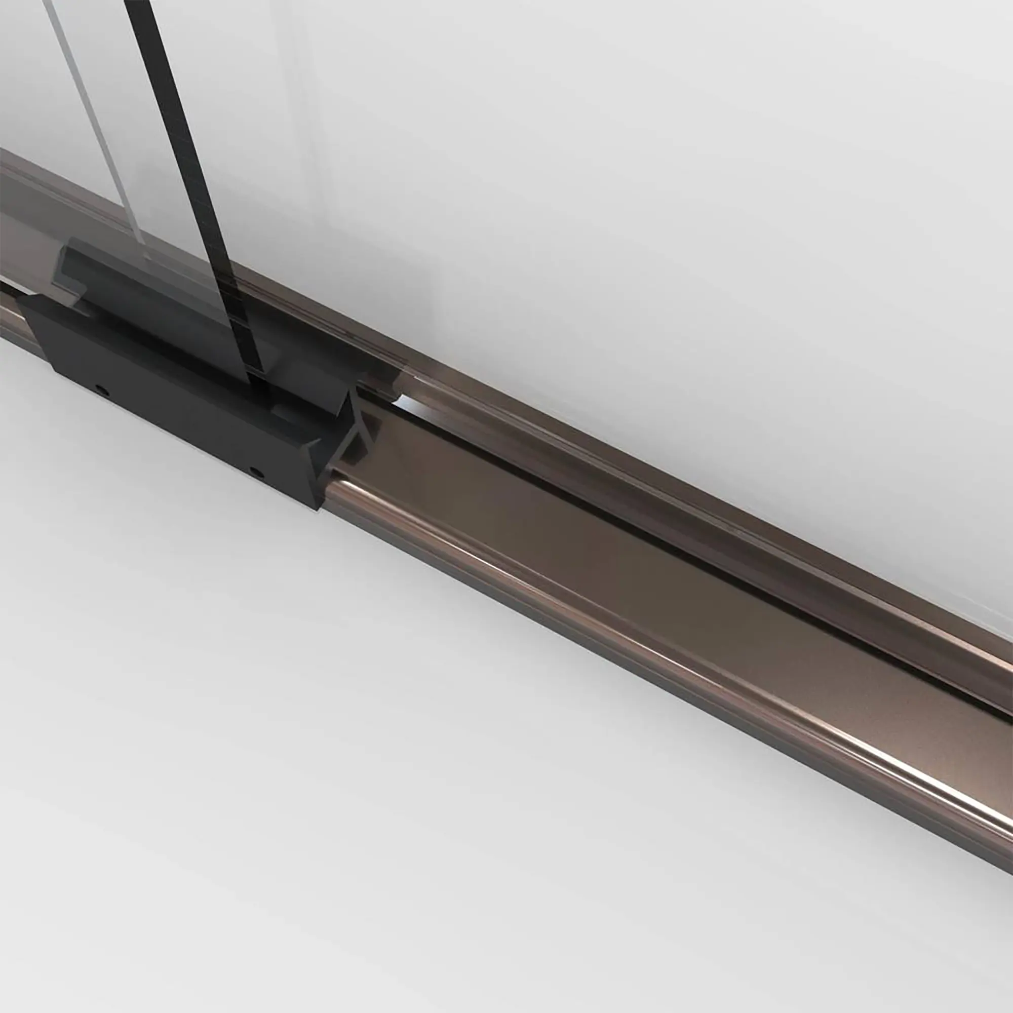 Euro 60 x 57-Inch Height Semi-Frameless Sliding Tub Door with Clear Glass - Image 35