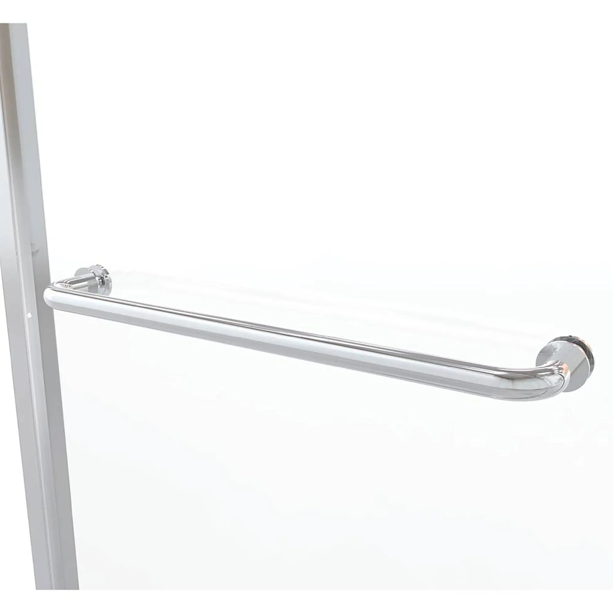 Euro 60 x 57-Inch Height Semi-Frameless Sliding Tub Door with Rain Glass - Image 16