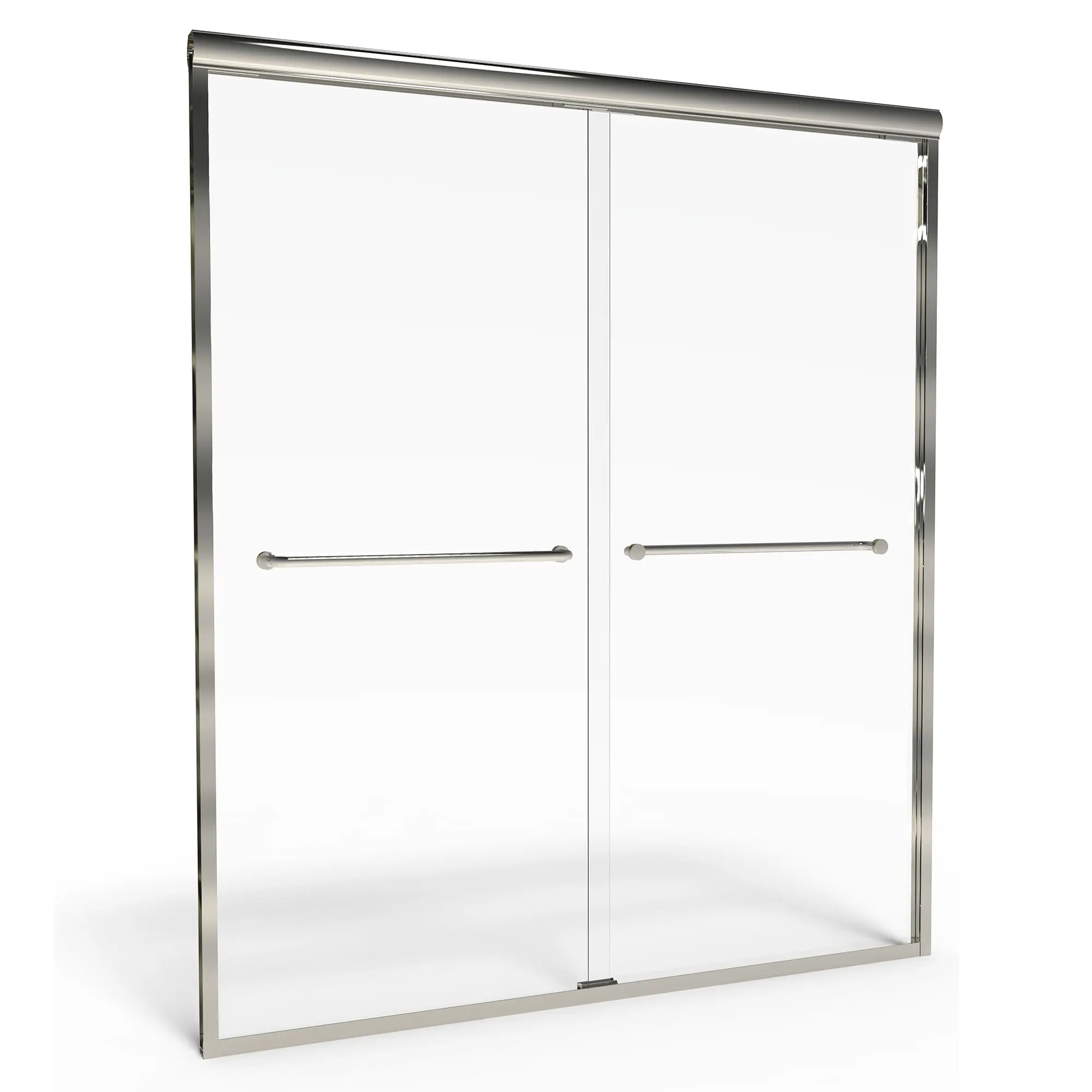 Euro 65-1/2-Inch Height Semi-Frameless Sliding Shower Door