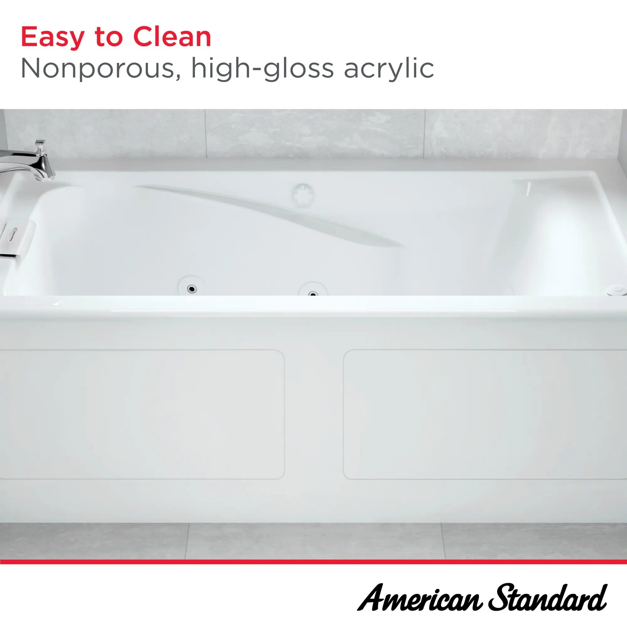 EverClean 60x32 inch Whirlpool with Apron - Image 7