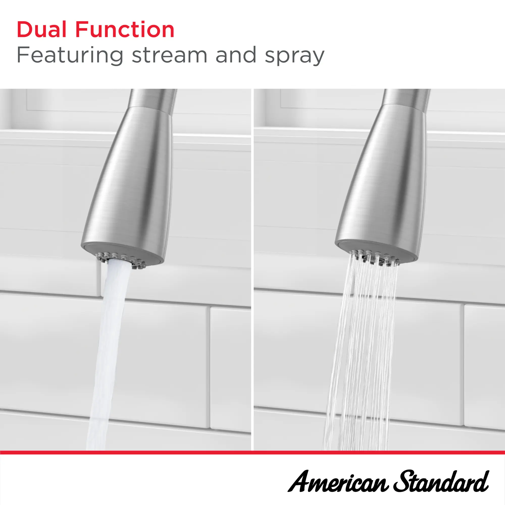 Fairacres® 33 x 22-Inch Stainless Steel 1-Hole Dual Mount Double Bowl Kitchen Sink with Pull-Down Faucet - Image 12
