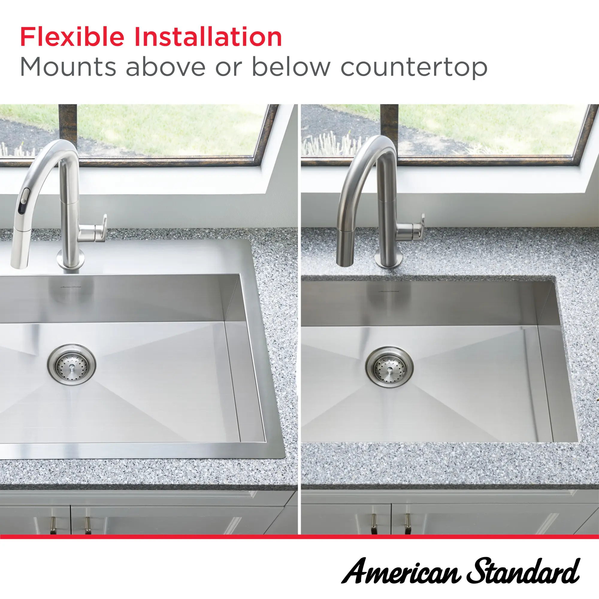 Fairacres® 33 x 22-Inch Stainless Steel 1-Hole Dual Mount Double Bowl Kitchen Sink with Pull-Down Faucet - Image 13