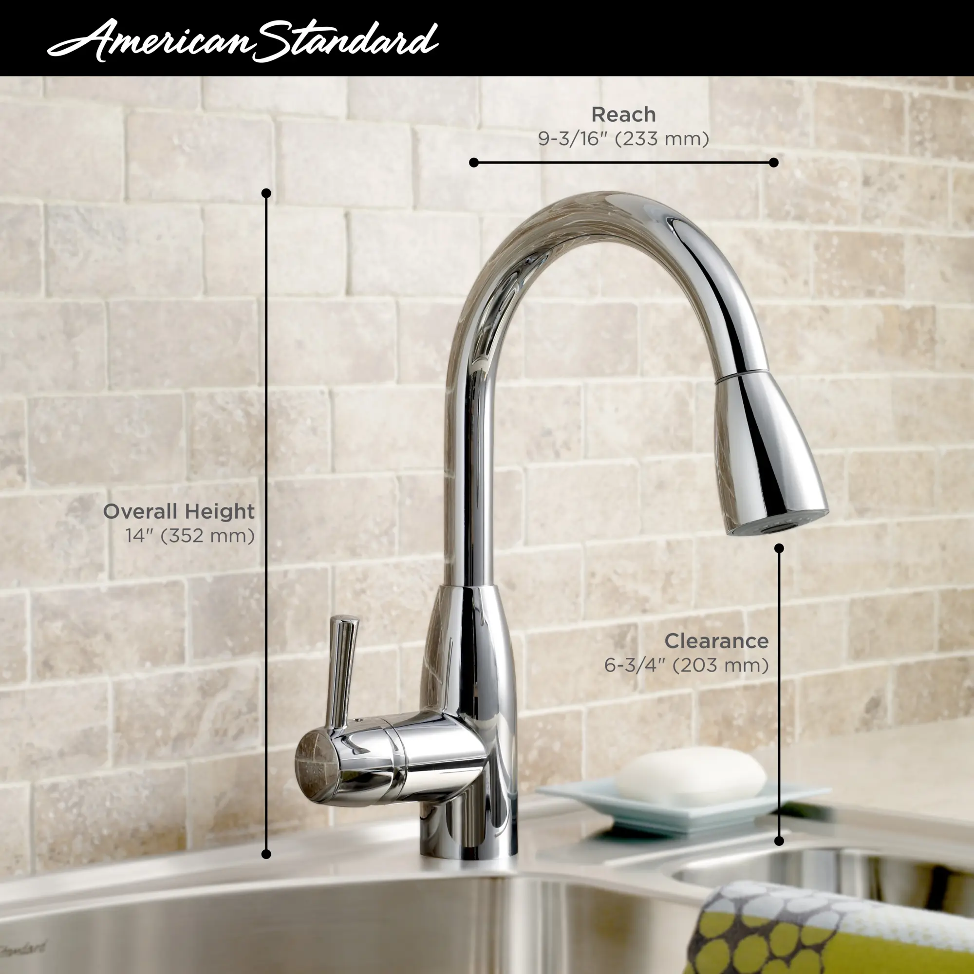 Fairbury 1-Handle Pull Down High- Kitchen Faucet - Image 2