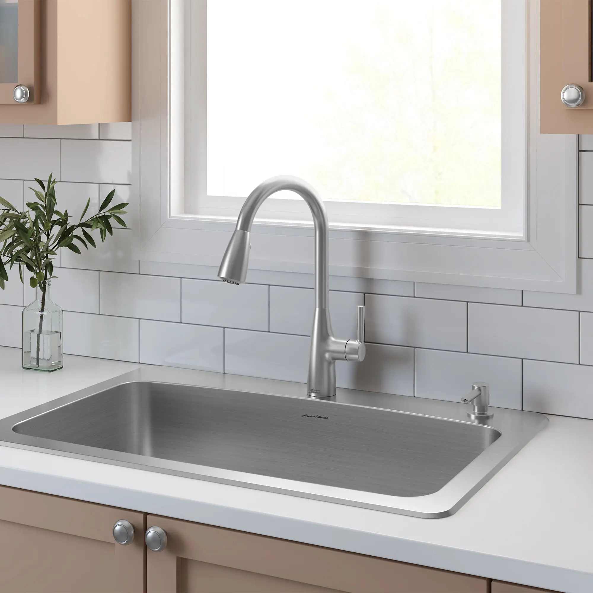 Fairbury® Single-Handle Pull-Down Dual Spray Kitchen Faucet 1.8 gpm/6.8 L/min With Lever Handle - Image 21