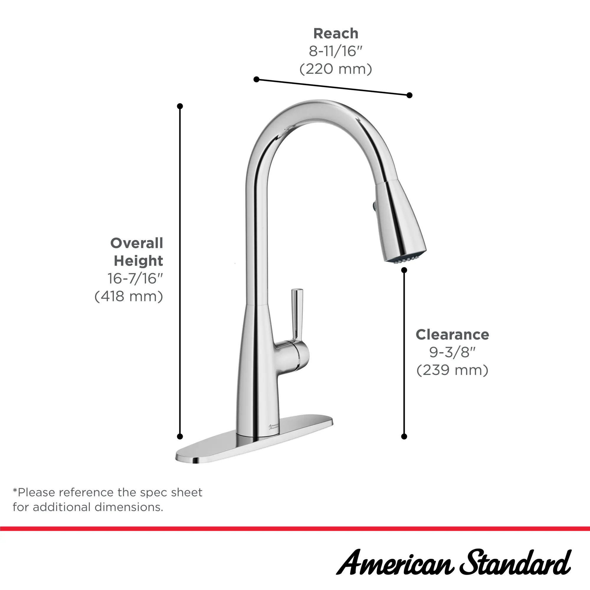 Fairbury® Single-Handle Pull-Down Dual Spray Kitchen Faucet 1.8 gpm/6.8 L/min With Lever Handle - Image 42