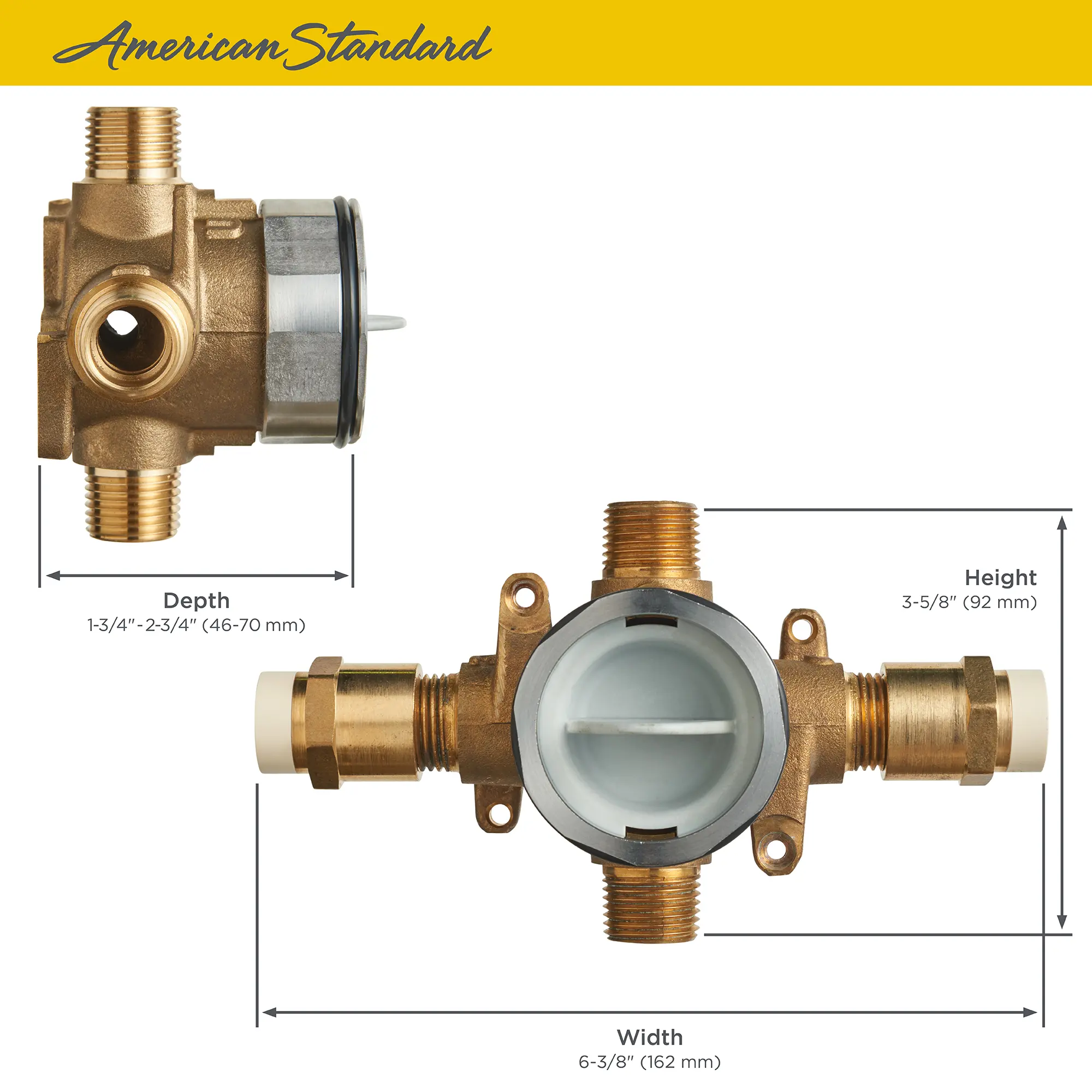 Flash® Shower Rough-In Valve With CPVC Inlets/Universal Outlets - Image 6