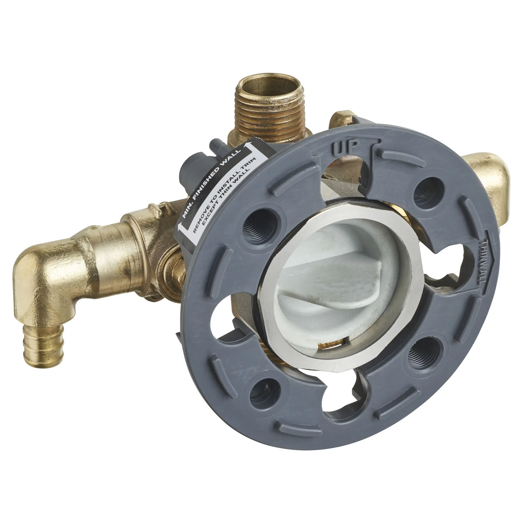 Flash® Shower Rough-In Valve With PEX Inlet Elbows/Universal Outlets With Screwdriver Stops for Crimp Ring System - Image 3