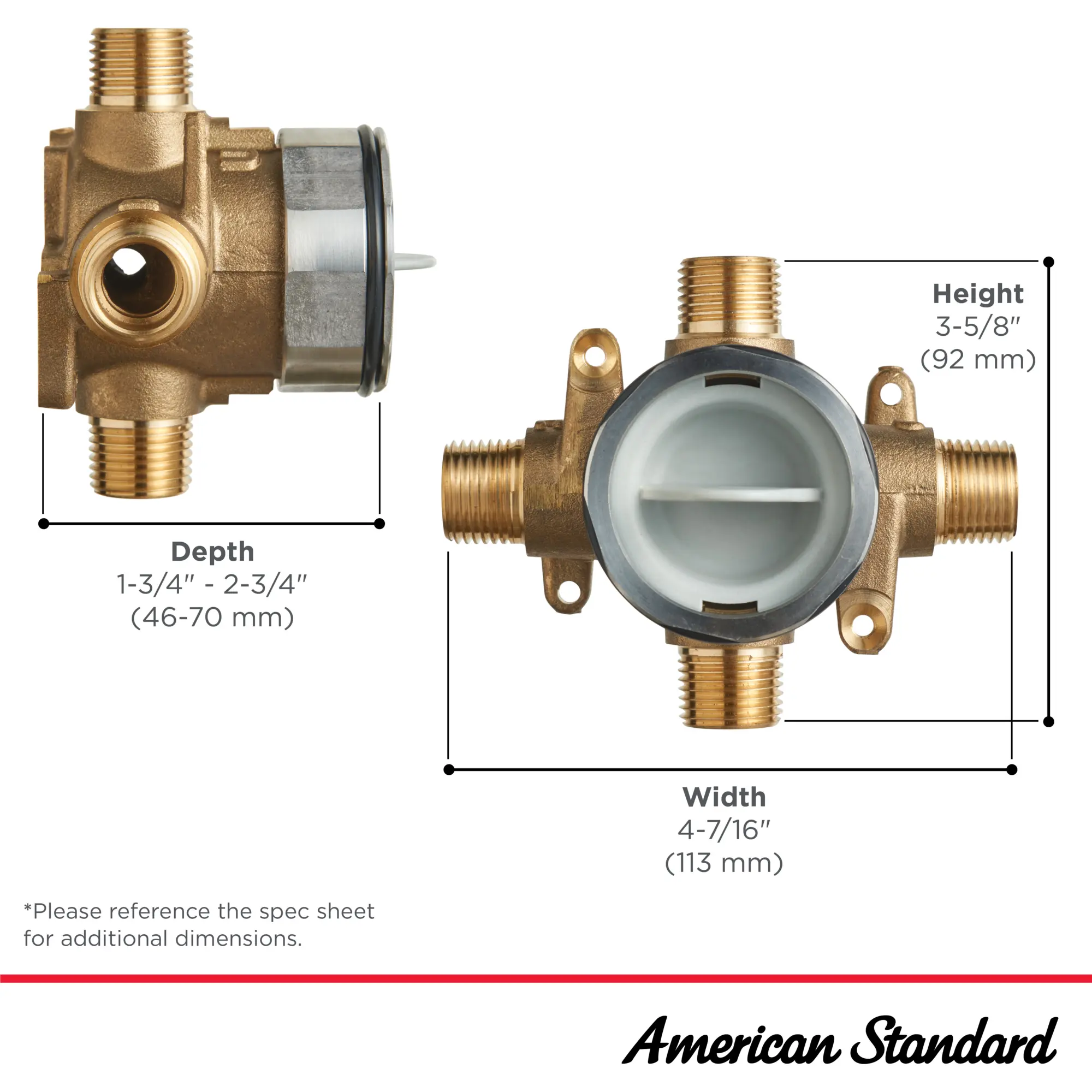Flash® Shower Rough-In Valve With Universal Inlets/Outlets - Image 12