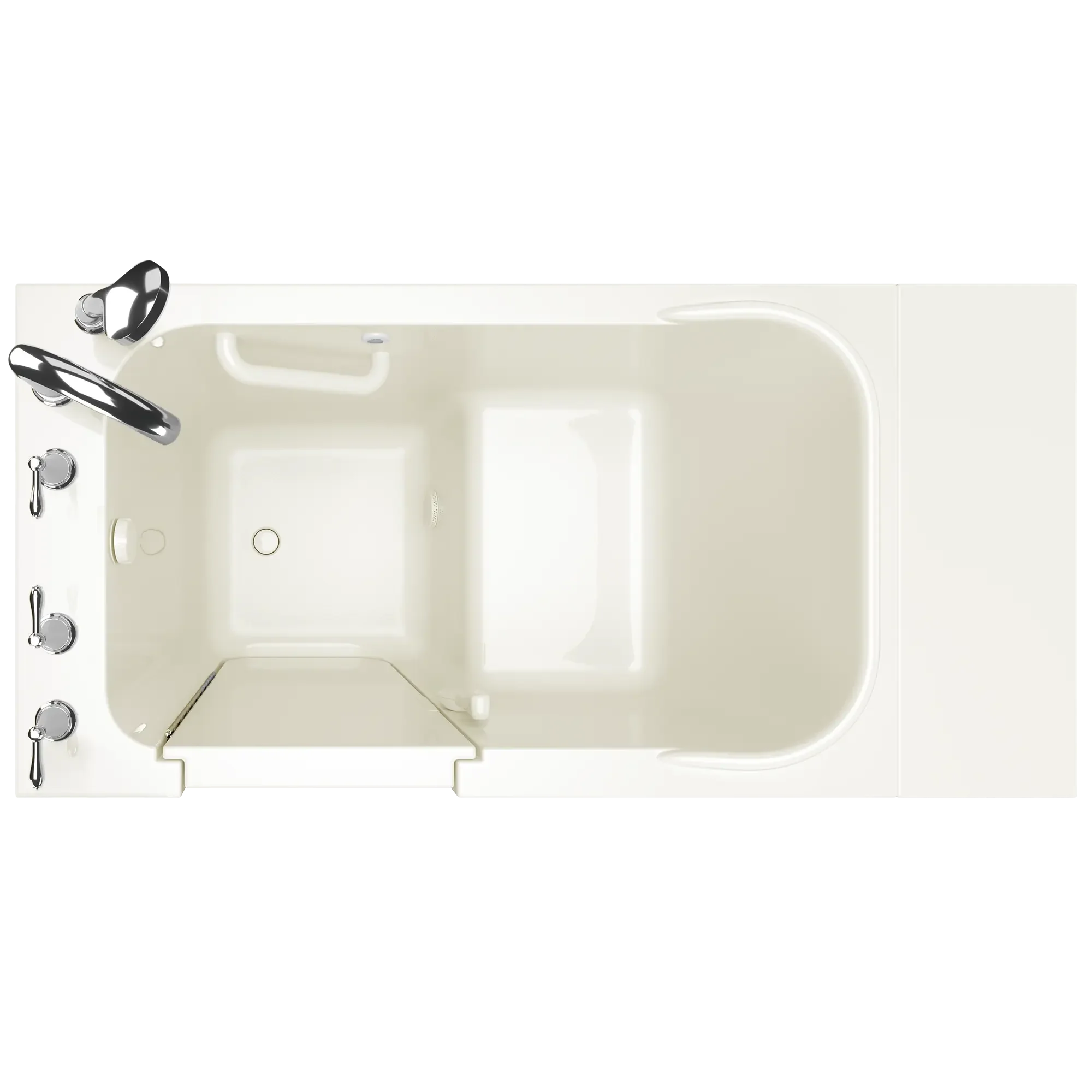 Gelcoat Value Series 28 x 48-Inch Walk-in Tub With Soaker System - Left-Hand Drain With Faucet - Image 5