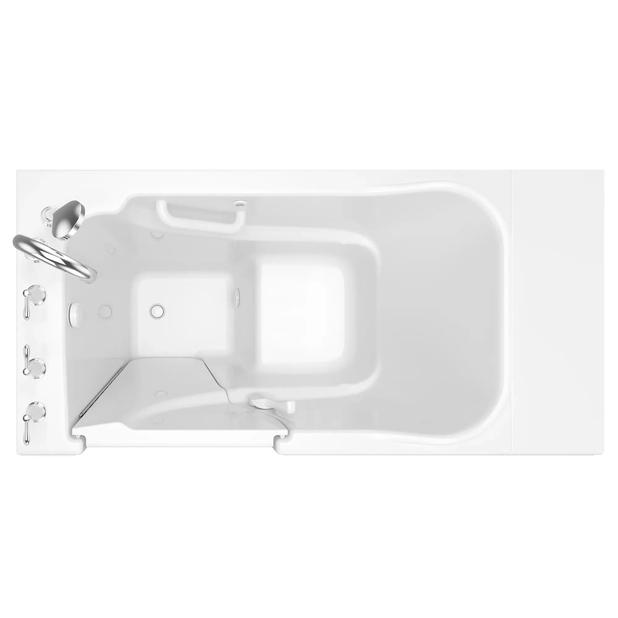 Gelcoat Value Series 30x52 Inch Soaking Walk-In Bathtub - Left Hand Door and Drain - Image 4