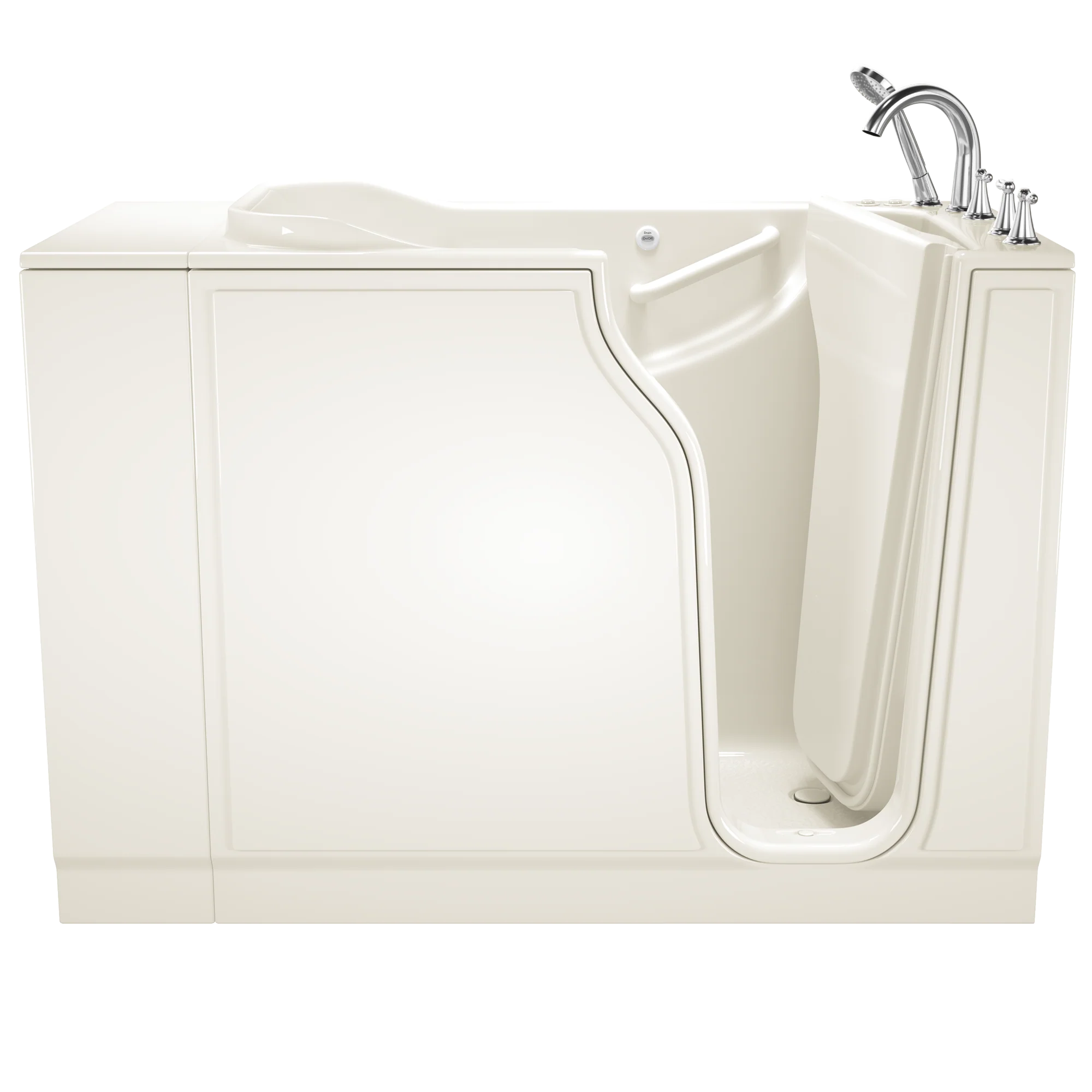 Gelcoat Value Series 30x52 Inch Walk-In Bathtub with Combination Air Spa system and Whirlpool Massage System - Left Hand Door and Drain - Image 4