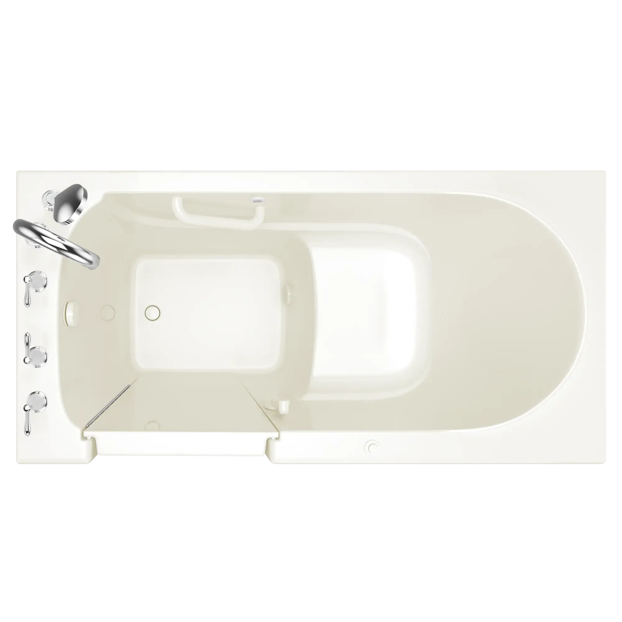 Gelcoat Value Series 30x60 Inch Walk-In Bathtub with Air Spa System - Left Hand Door and Drain - Image 2