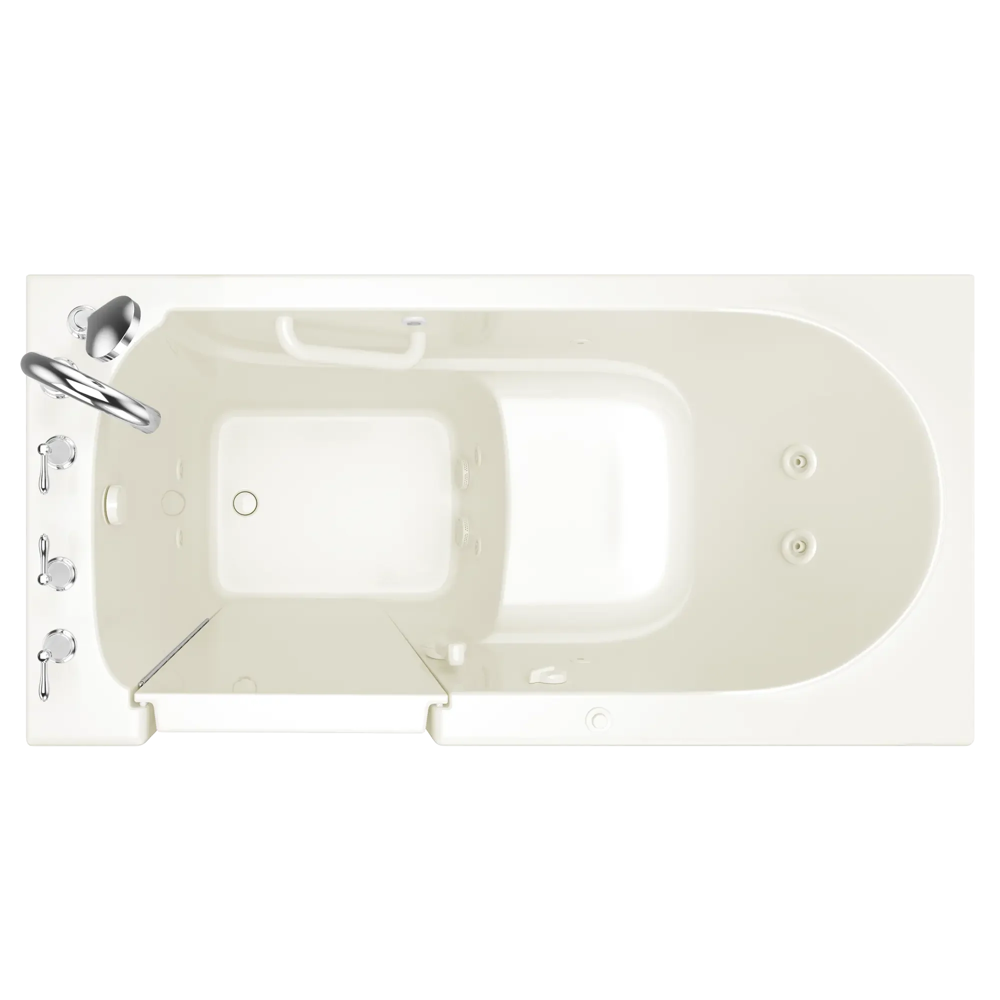 Gelcoat Value Series 30x60 Inch Walk-In Bathtub with Whirlpool Massage System - Left Hand Door and Drain - Image 6