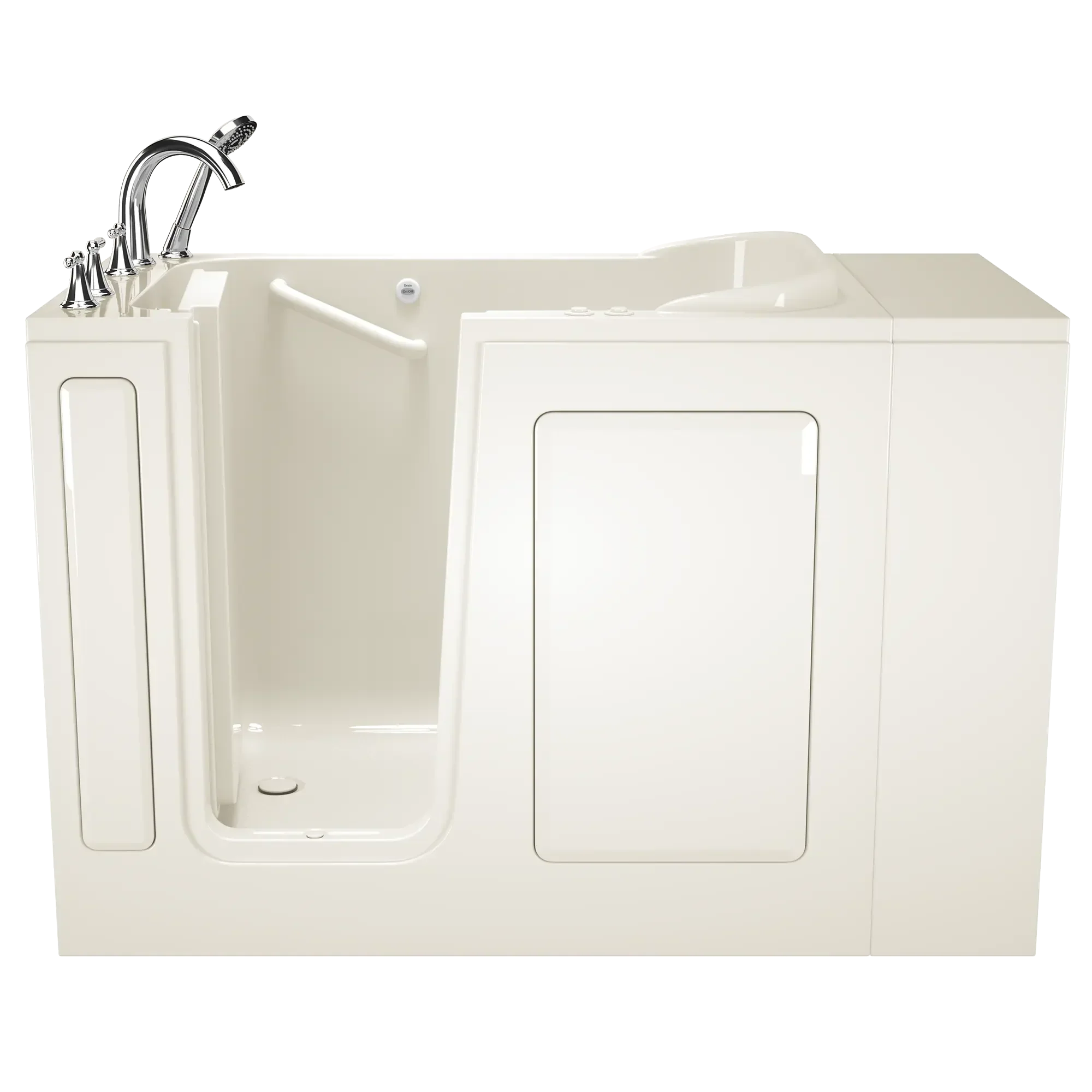 Gelcoat 28x48-Inch Walk-in Bathtub with Combination Air Spa and Whirlpool System Left Hand Door and Drain