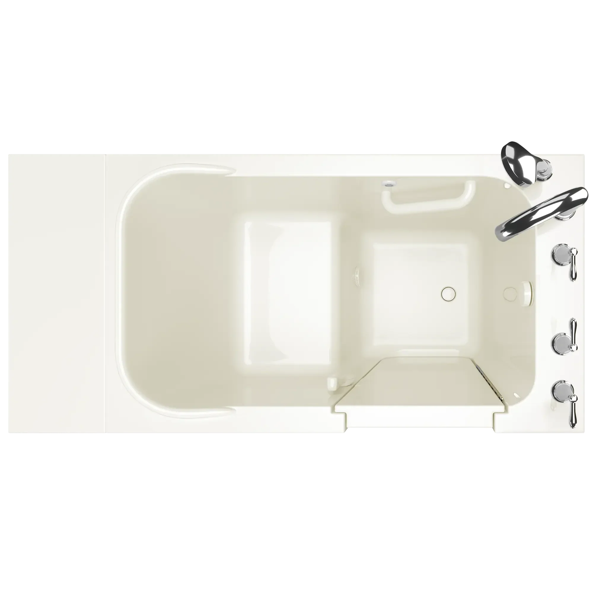 Gelcoat 28x48-Inch Walk-in Soaking Bathtub Right Hand Door and Drain