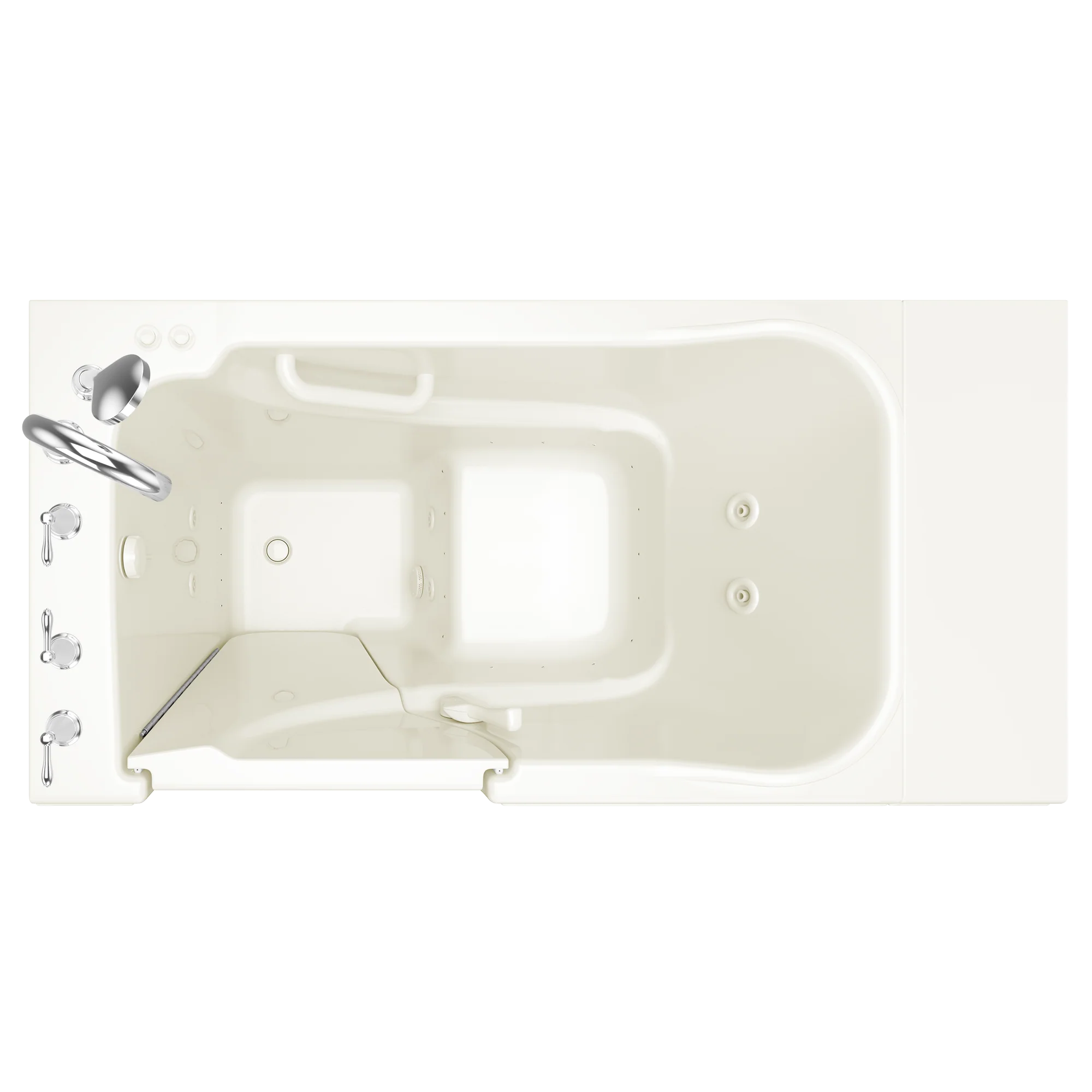 Gelcoat Entry Series 52 x 30-Inch Walk-In Tub With Combination Air Spa and Whirlpool Systems – Left-Hand Drain With Faucet - Image 3