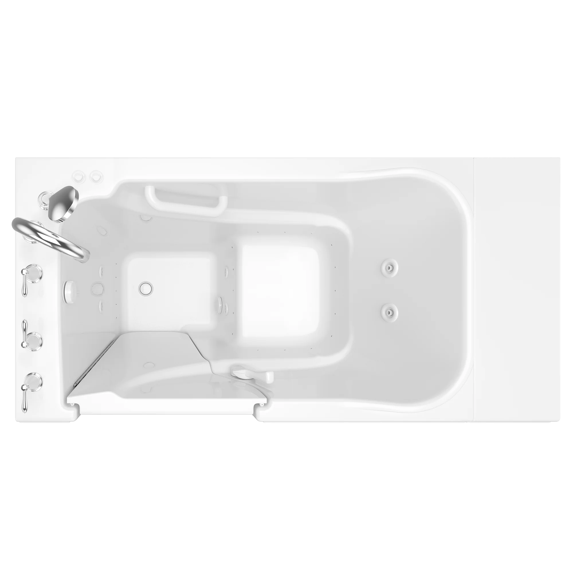 Gelcoat Entry Series 52 x 30-Inch Walk-In Tub With Combination Air Spa and Whirlpool Systems – Left-Hand Drain With Faucet - Image 6