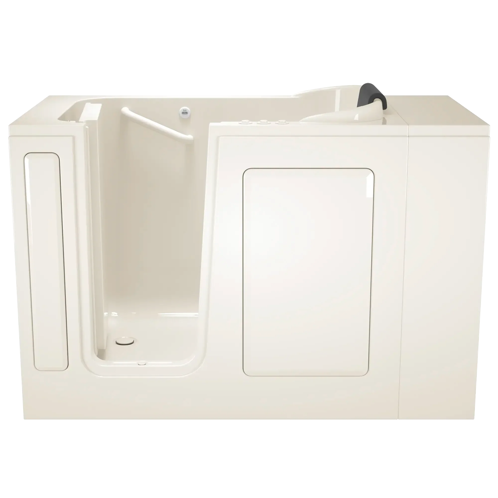 Gelcoat Premium Series 28 x 48-Inch Walk-in Tub With Combination Air Spa and Whirlpool Systems - Left-Hand Drain