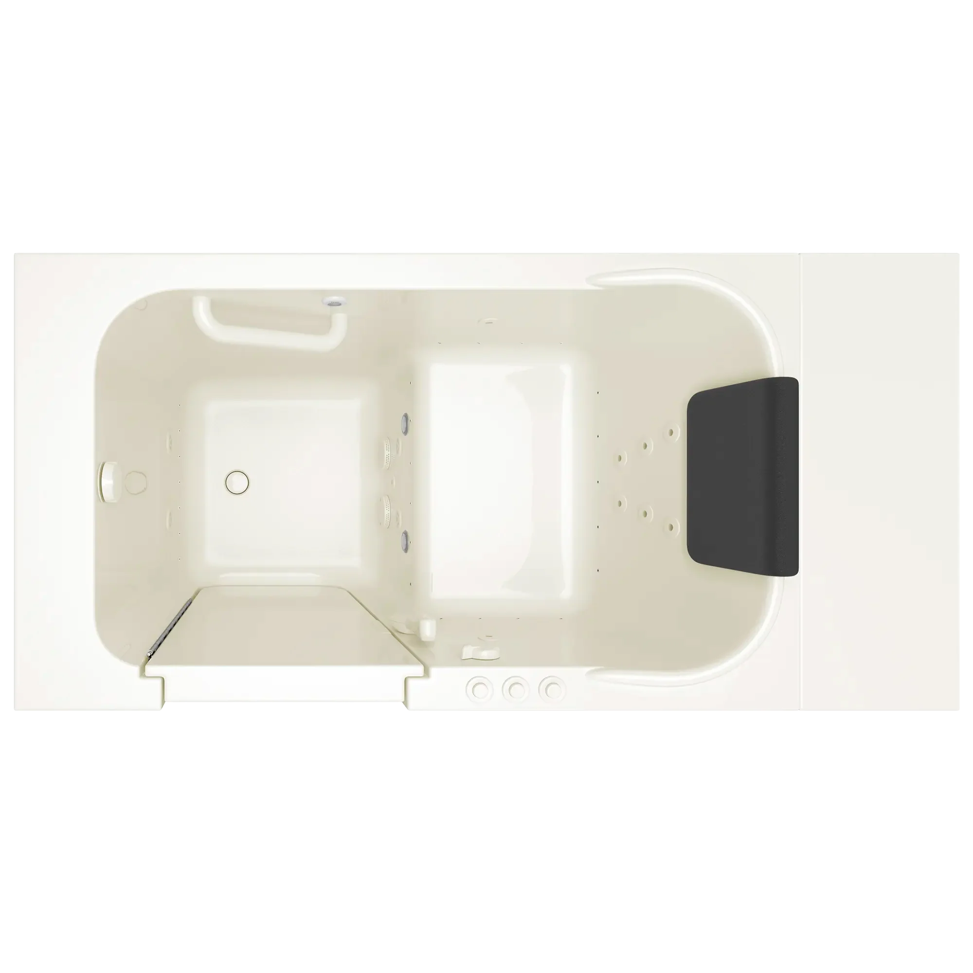 Gelcoat Premium Series 28 x 48-Inch Walk-in Tub With Combination Air Spa and Whirlpool Systems - Left-Hand Drain - Image 3