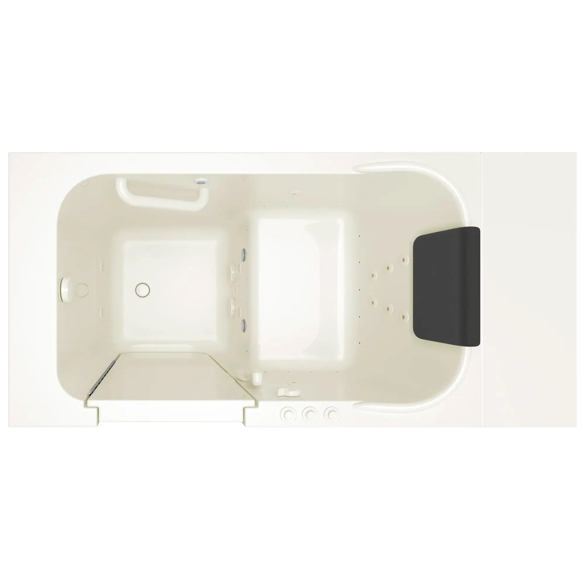 Gelcoat Premium Series 28 x 48-Inch Walk-in Tub With Combination Air Spa and Whirlpool Systems - Left-Hand Drain - Image 5