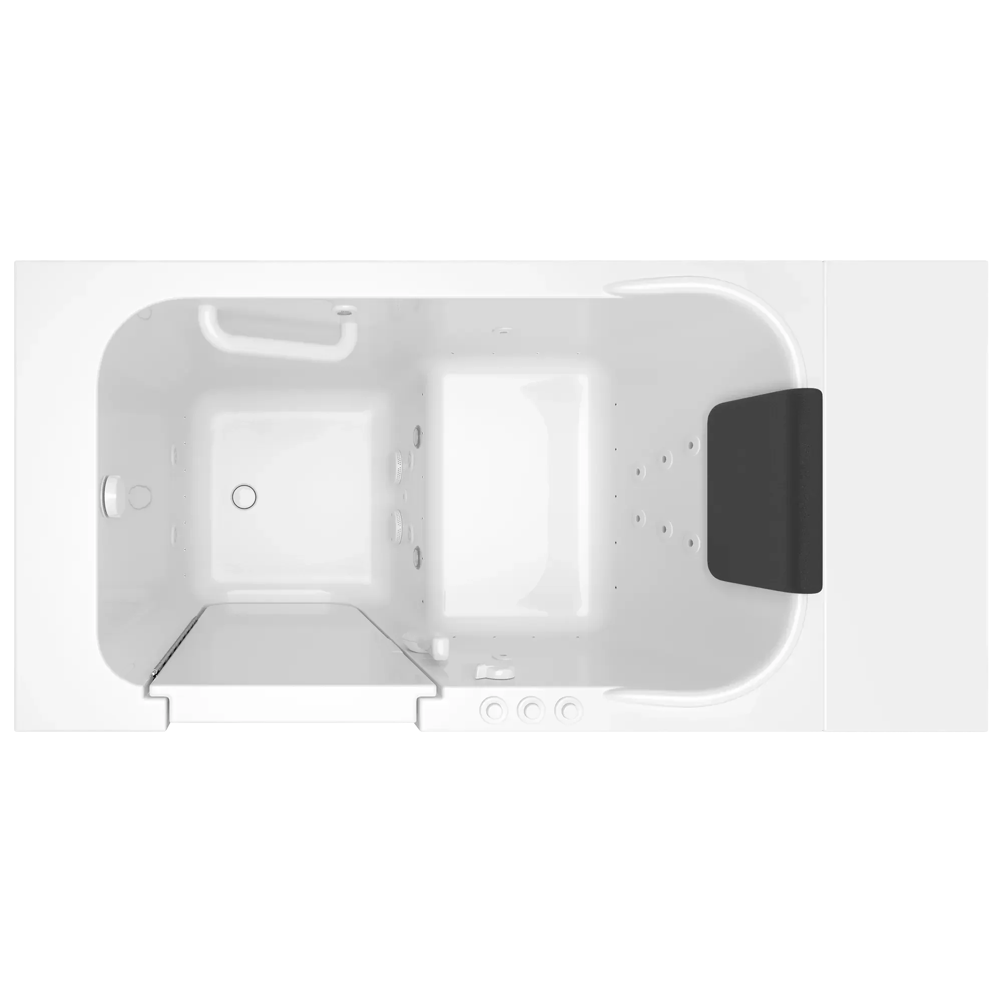 Gelcoat Premium Series 28 x 48-Inch Walk-in Tub With Combination Air Spa and Whirlpool Systems - Left-Hand Drain - Image 6