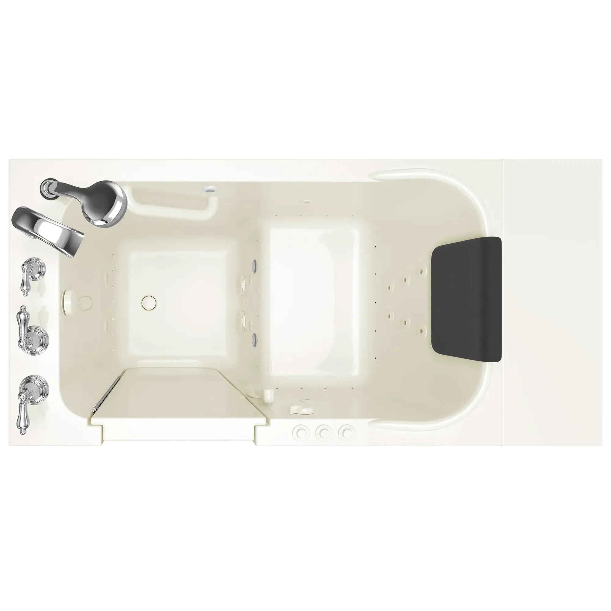 Gelcoat Premium Series 28 x 48-Inch Walk-in Tub With Combination Air Spa and Whirlpool Systems - Left-Hand Drain With Faucet - Image 6