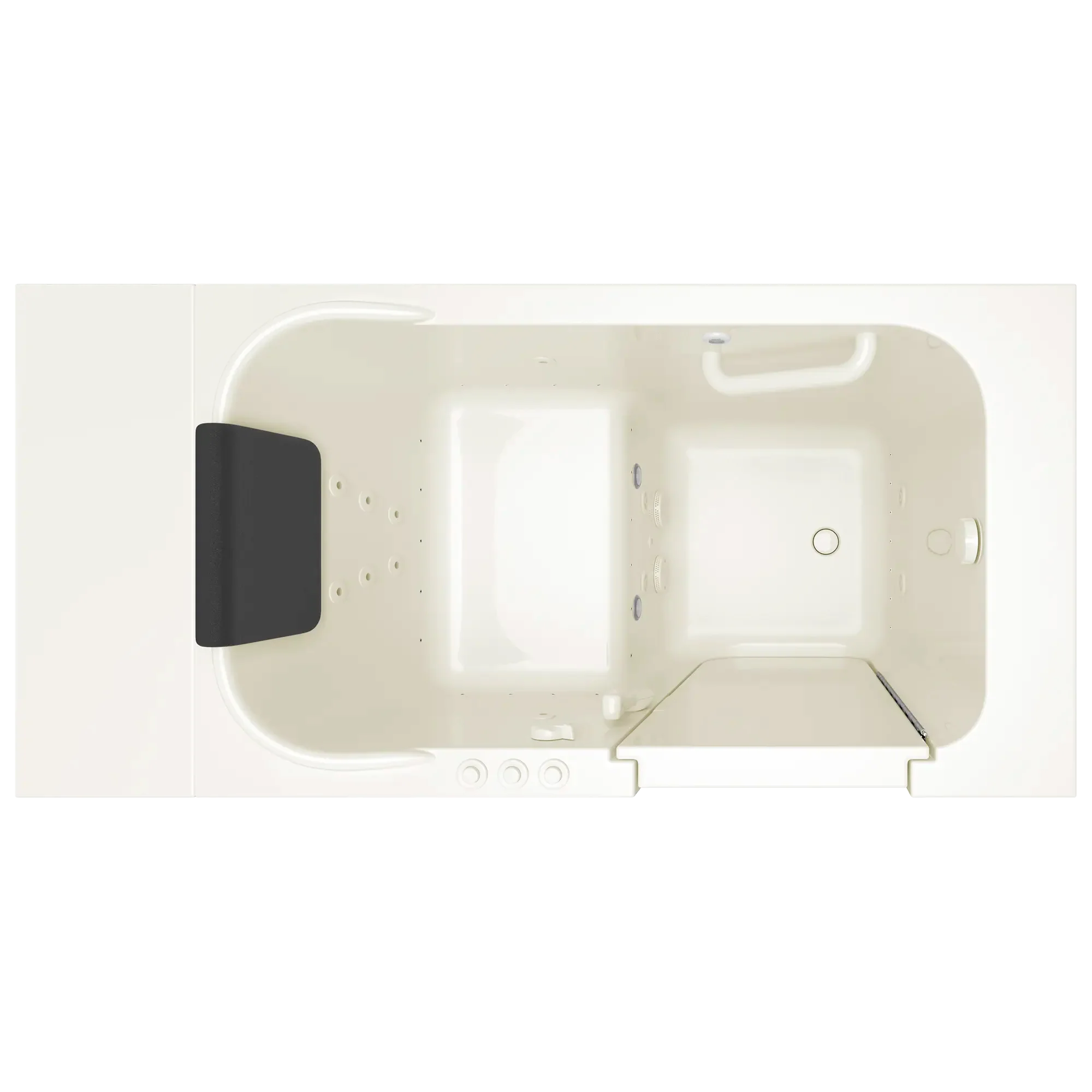 Gelcoat Premium Series 28 x 48-Inch Walk-in Tub With Combination Air Spa and Whirlpool Systems - Right-Hand Drain - Image 3