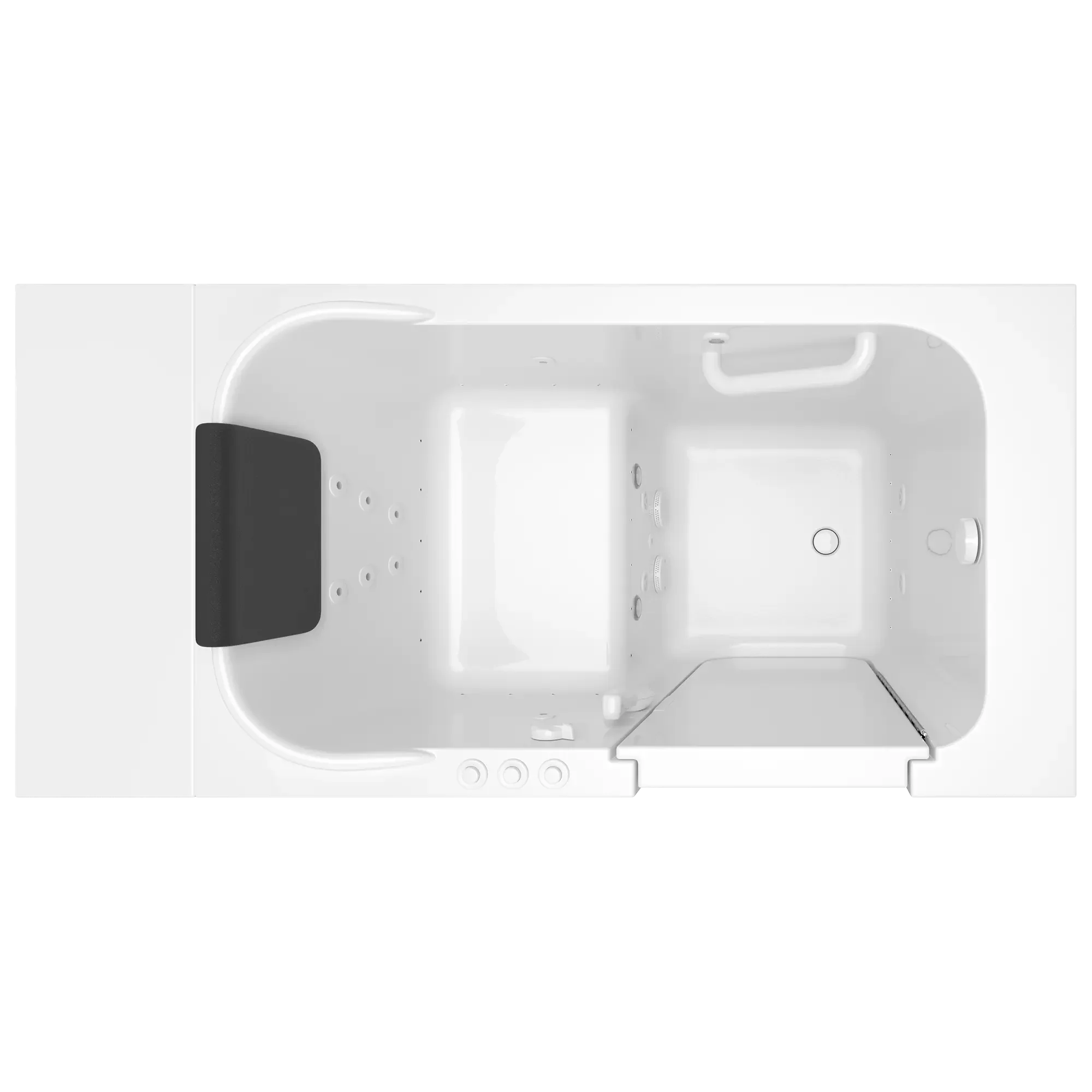 Gelcoat Premium Series 28 x 48-Inch Walk-in Tub With Combination Air Spa and Whirlpool Systems - Right-Hand Drain - Image 6