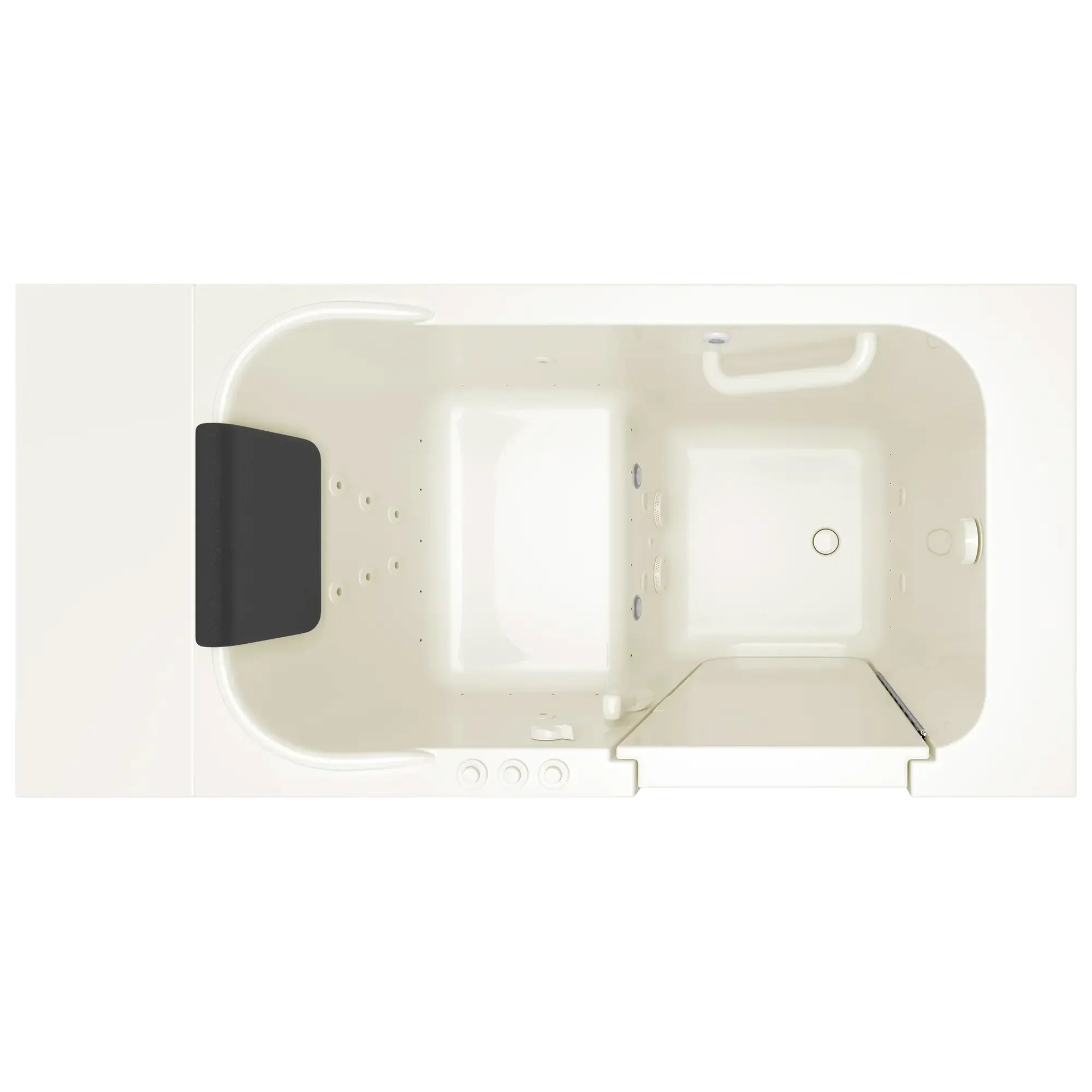 Gelcoat Premium Series 28 x 48-Inch Walk-in Tub With Combination Air Spa and Whirlpool Systems - Right-Hand Drain - Image 8