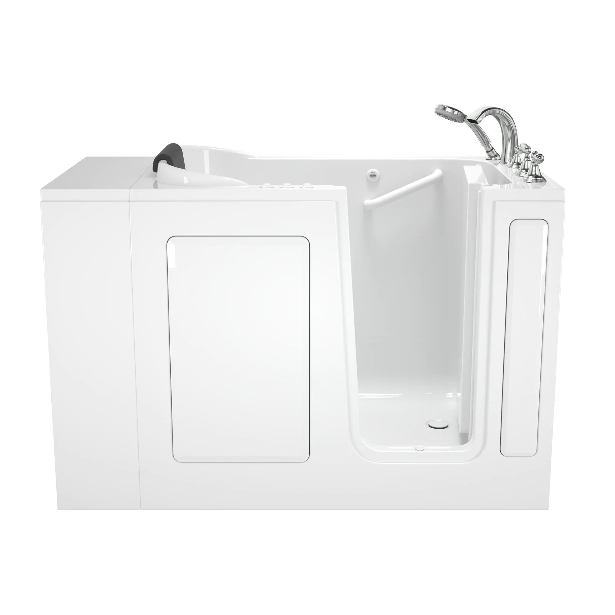 Gelcoat Premium Series 28 x 48-Inch Walk-in Tub With Combination Air Spa and Whirlpool Systems - Right-Hand Drain With Faucet - Image 10