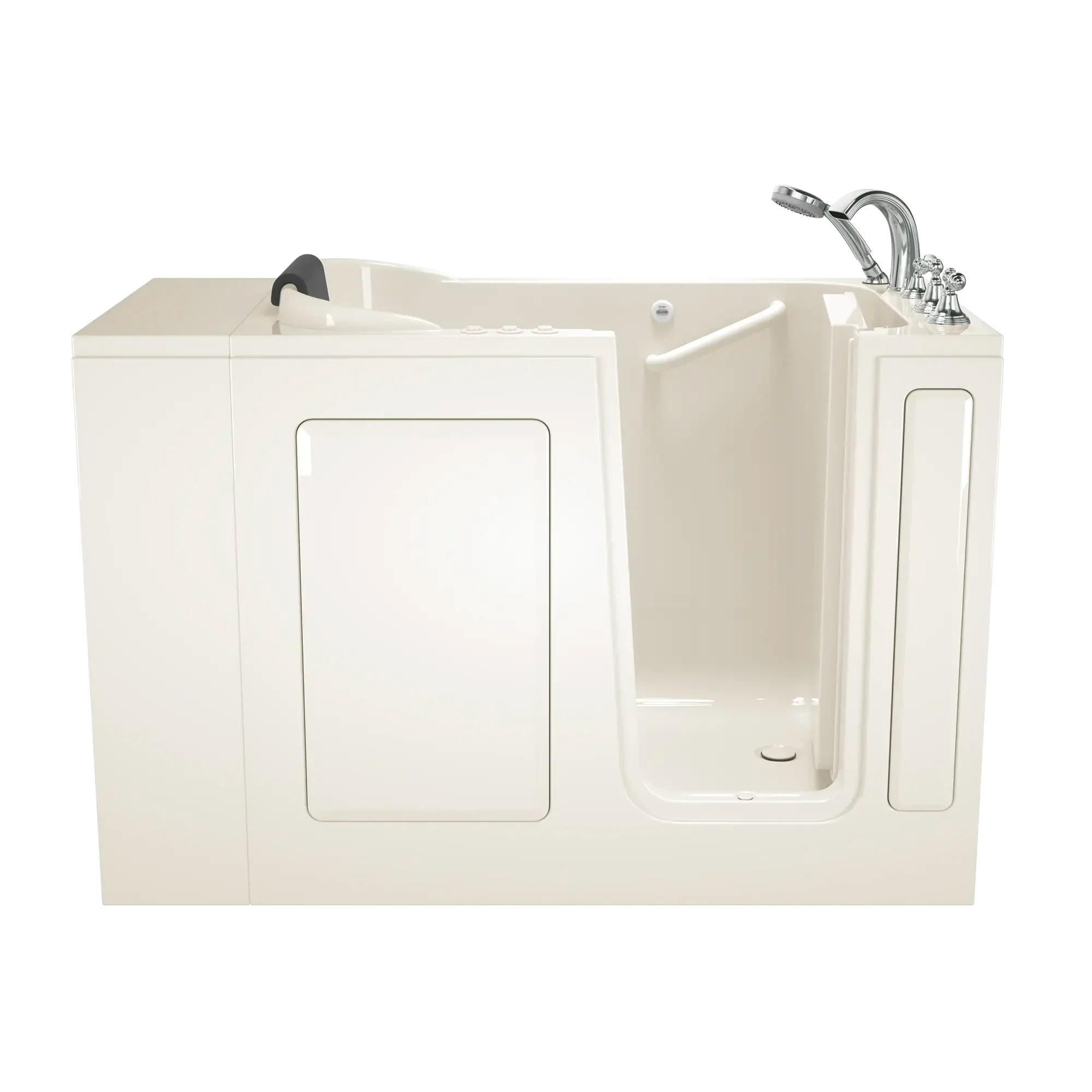 Gelcoat Premium Series 28 x 48-Inch Walk-in Tub With Combination Air Spa and Whirlpool Systems - Right-Hand Drain With Faucet - Image 6