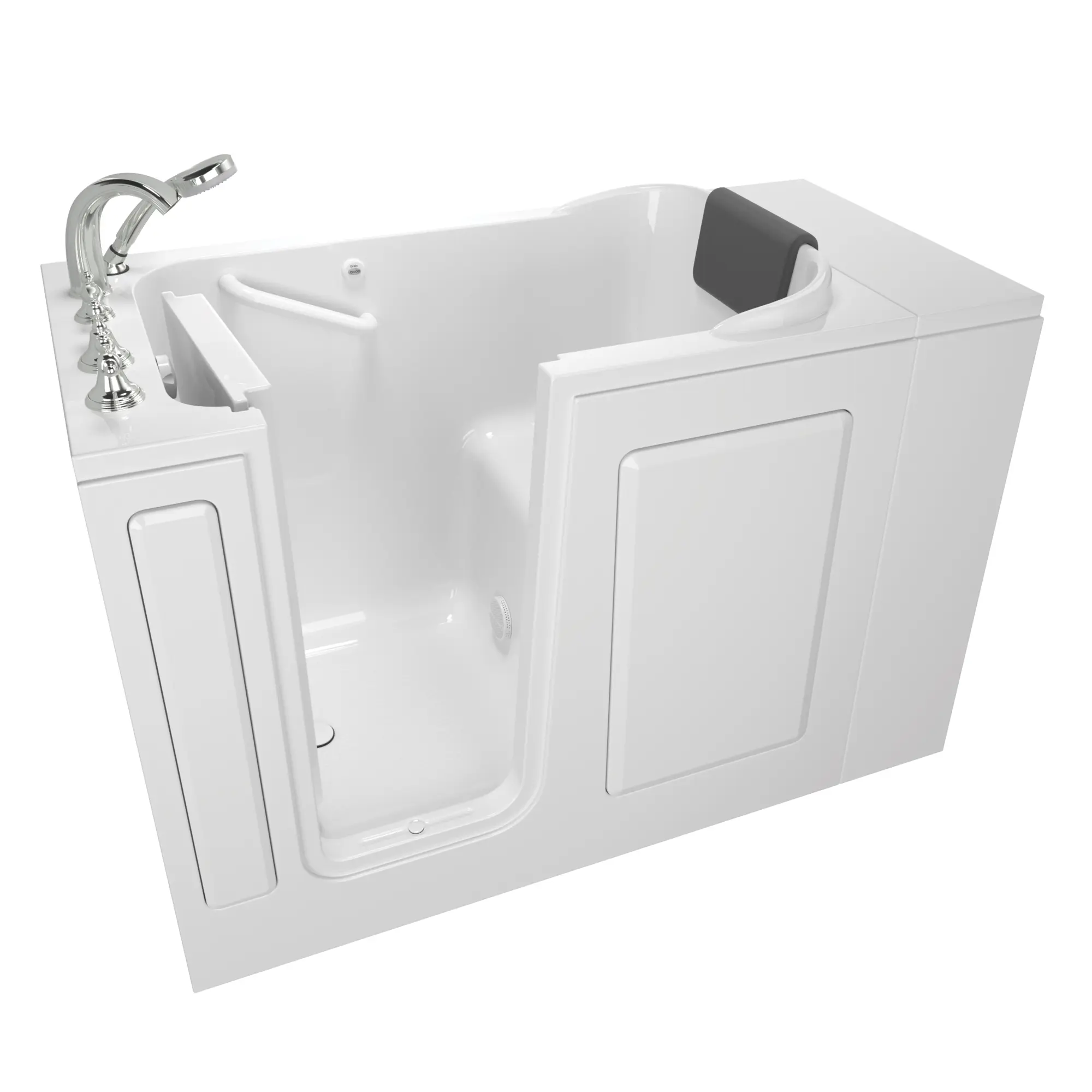 Gelcoat Premium Series 28 x 48-Inch Walk-in Tub With Soaker System - Left-Hand Drain With Faucet - Image 10