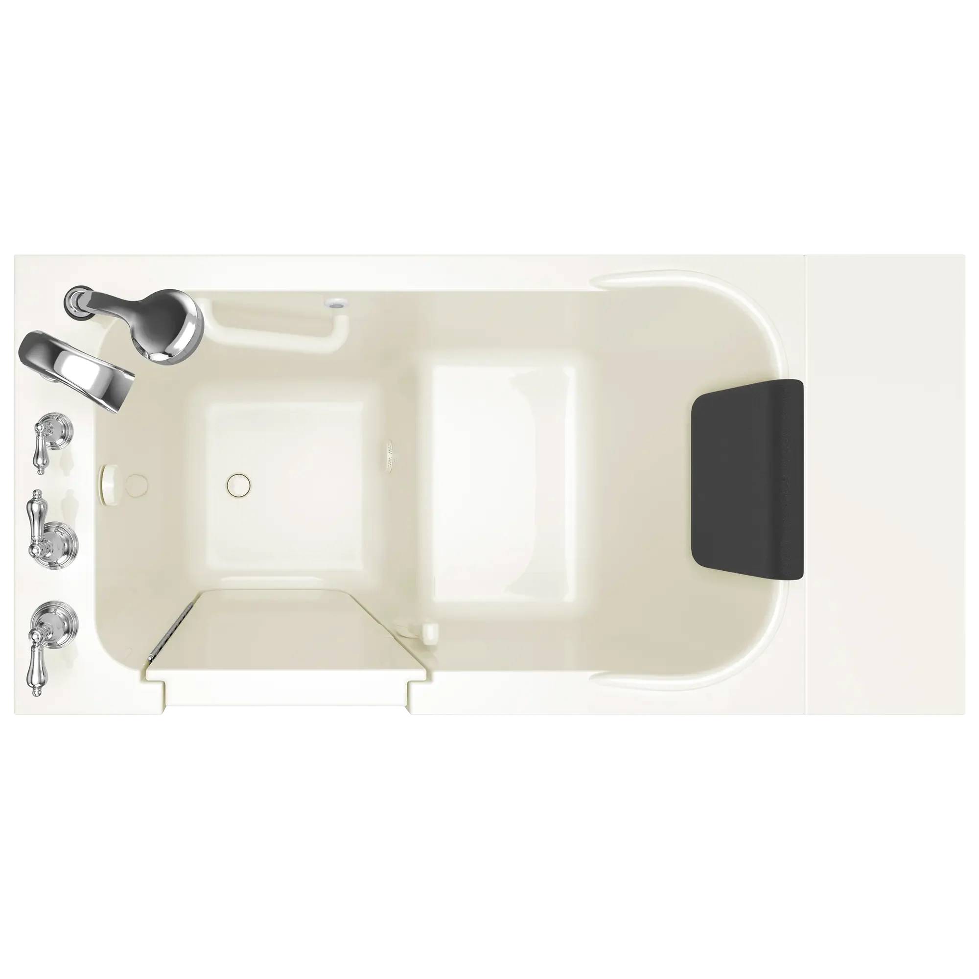 Gelcoat Premium Series 28 x 48-Inch Walk-in Tub With Soaker System - Left-Hand Drain With Faucet - Image 2
