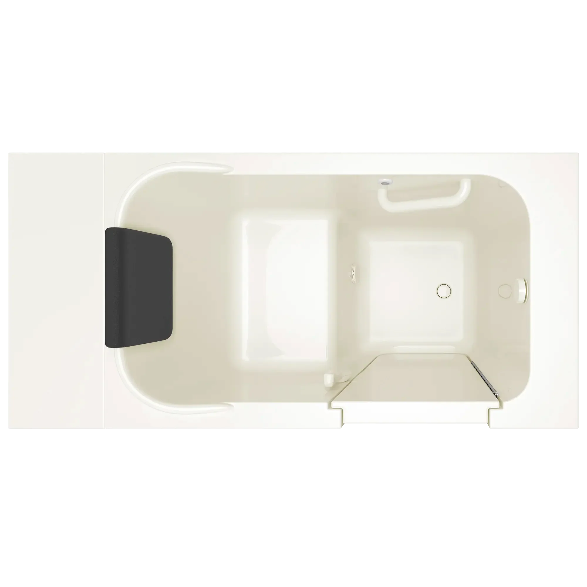 Gelcoat Premium Series 28 x 48-Inch Walk-in Tub With Soaker System - Right-Hand Drain