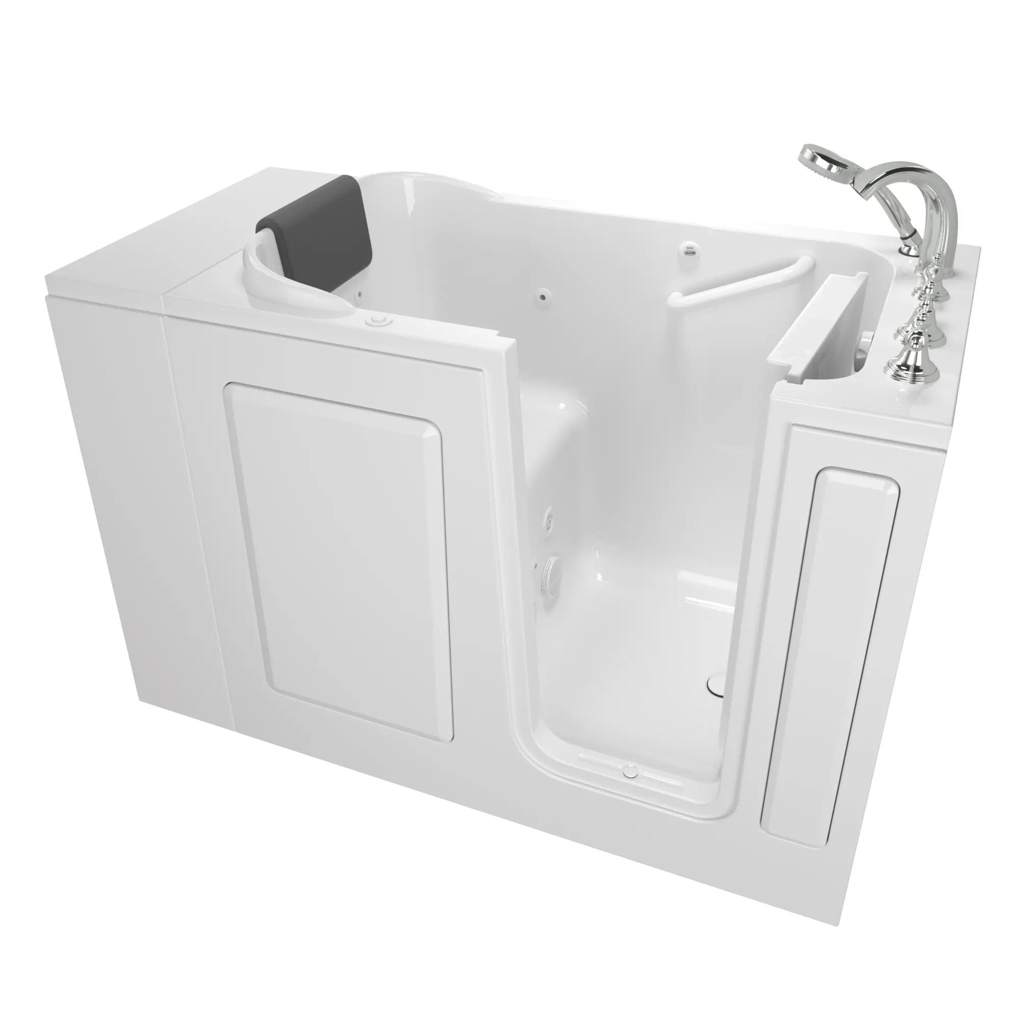Gelcoat Premium Series 28 x 48-Inch Walk-in Tub With Whirlpool System - Right-Hand Drain With Faucet - Image 15