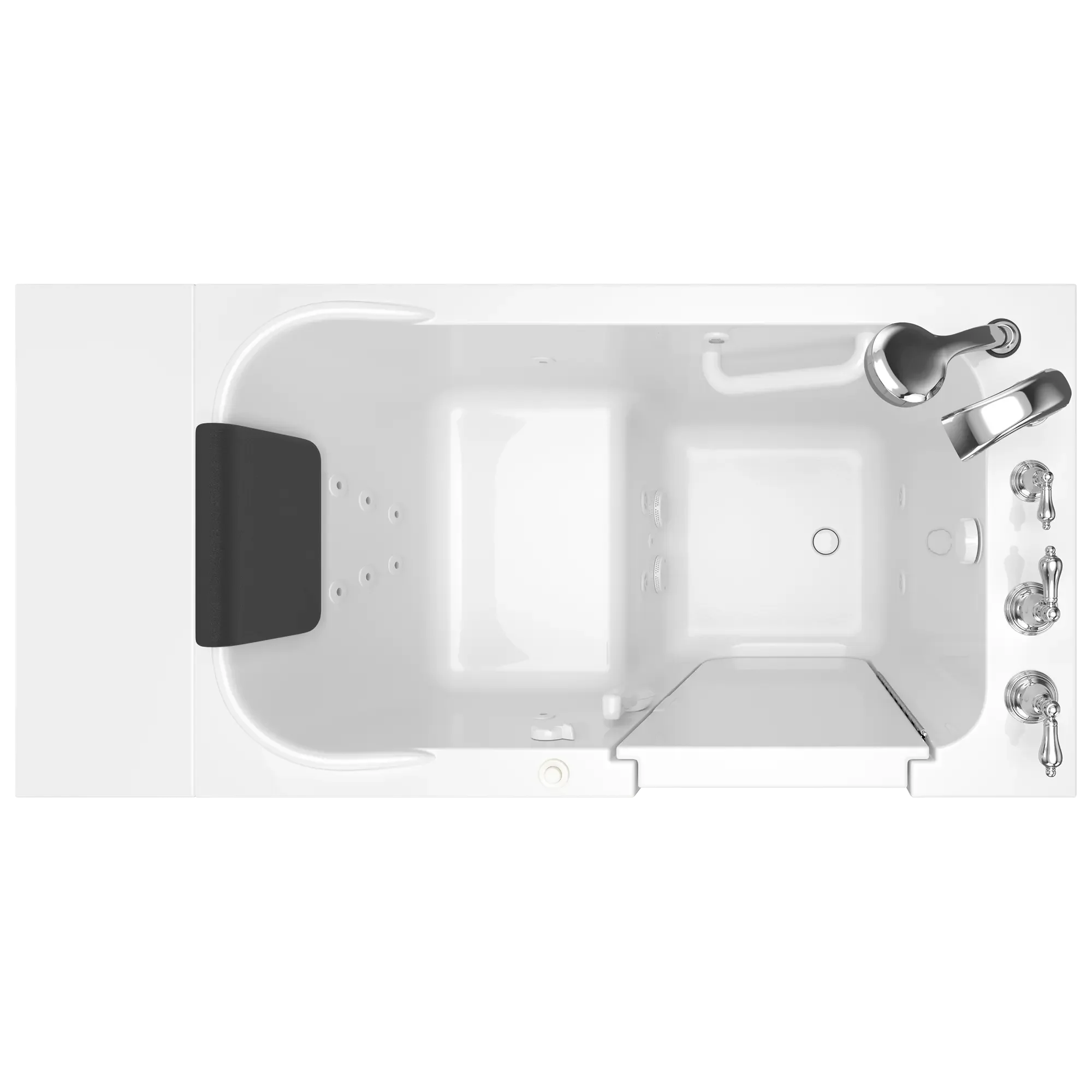 Gelcoat Premium Series 28 x 48-Inch Walk-in Tub With Whirlpool System - Right-Hand Drain With Faucet - Image 3