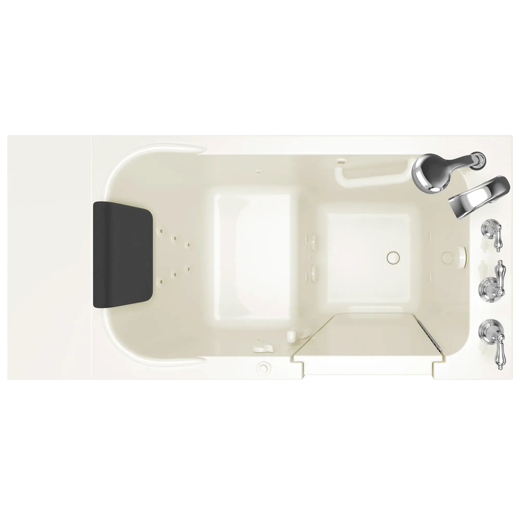 Gelcoat Premium Series 28 x 48-Inch Walk-in Tub With Whirlpool System - Right-Hand Drain With Faucet - Image 9
