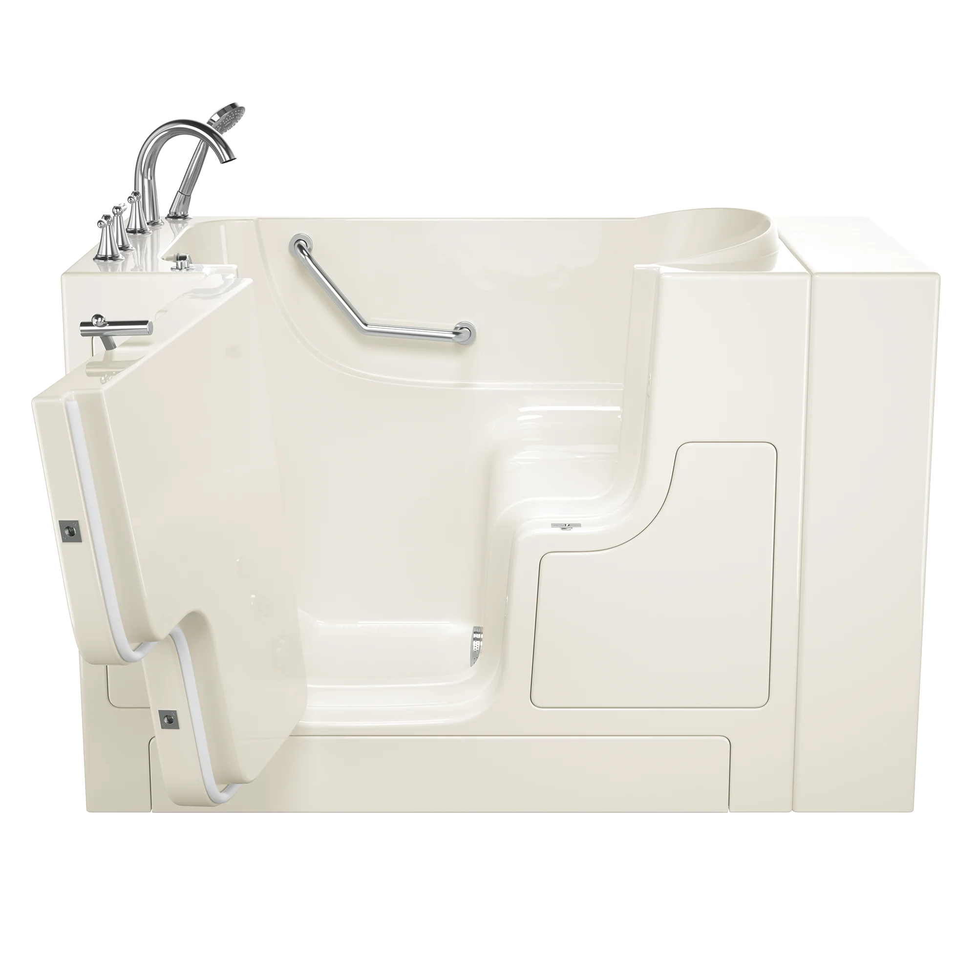 Gelcoat Premium Series 30 in. x 52 in. Outward Opening Door Walk-In Bathtub