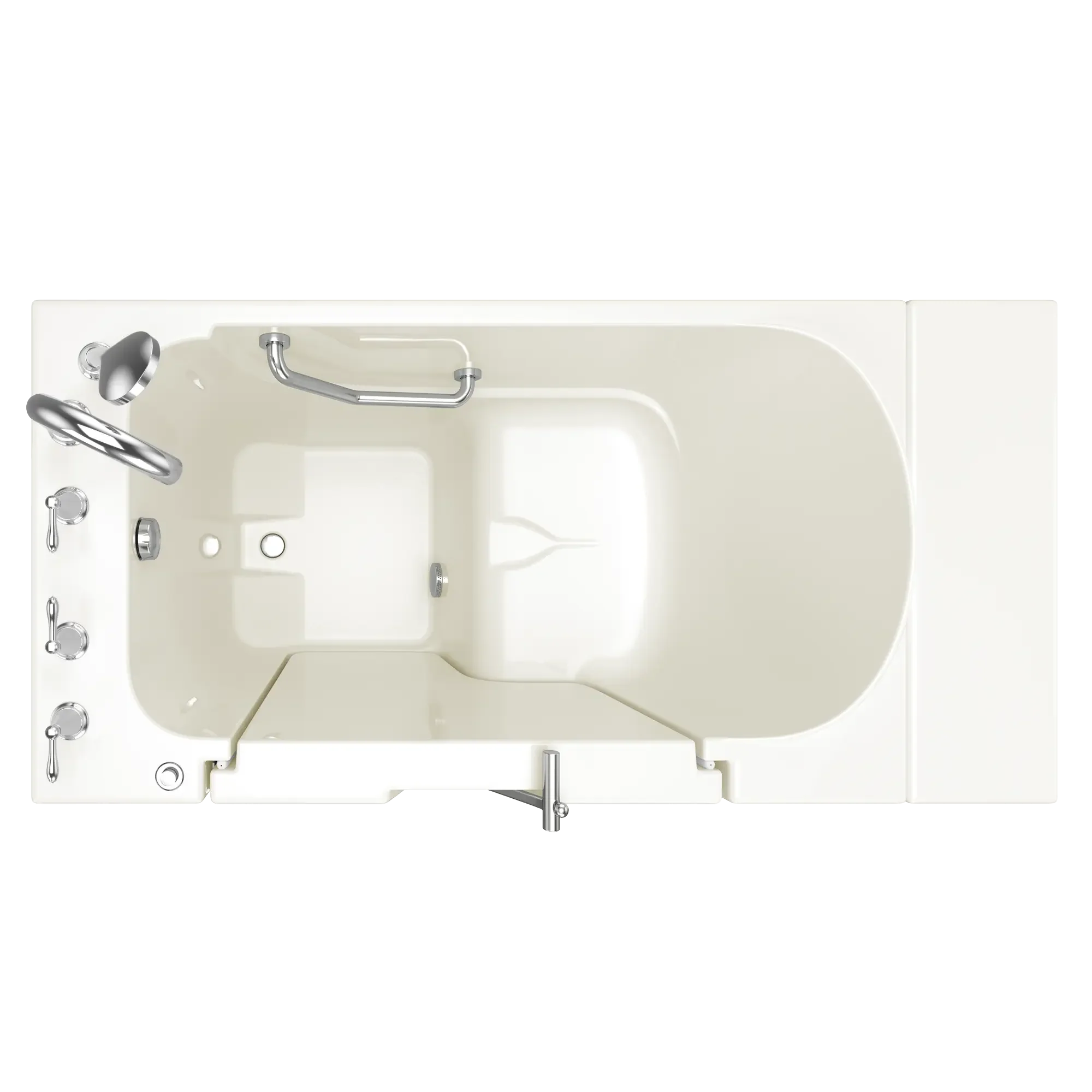 Gelcoat Premium Series 30 in. x 52 in. Outward Opening Door Walk-In Bathtub - Image 3