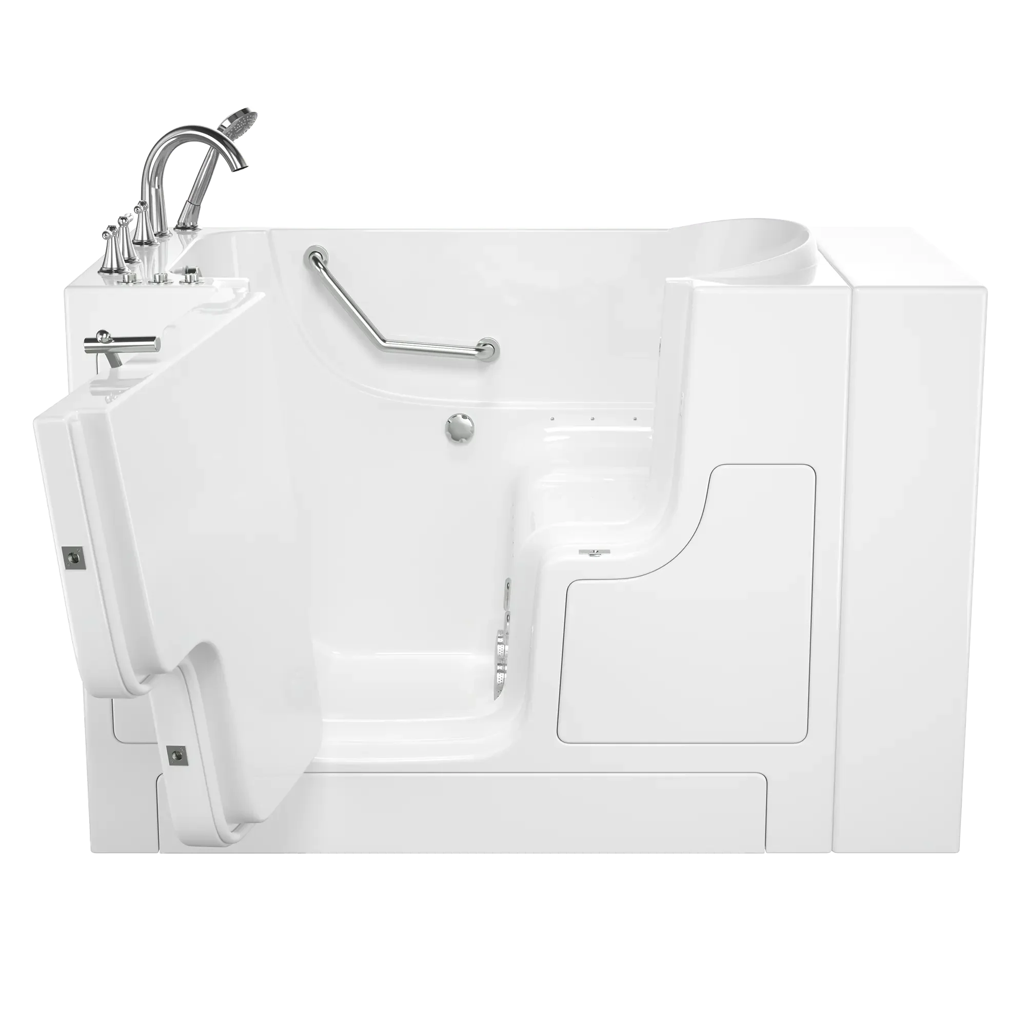 Gelcoat Premium Series 30 in. x 52 in. Outward Opening Door Walk-In Bathtub with Air Spa and Whirlpool system - Image 2