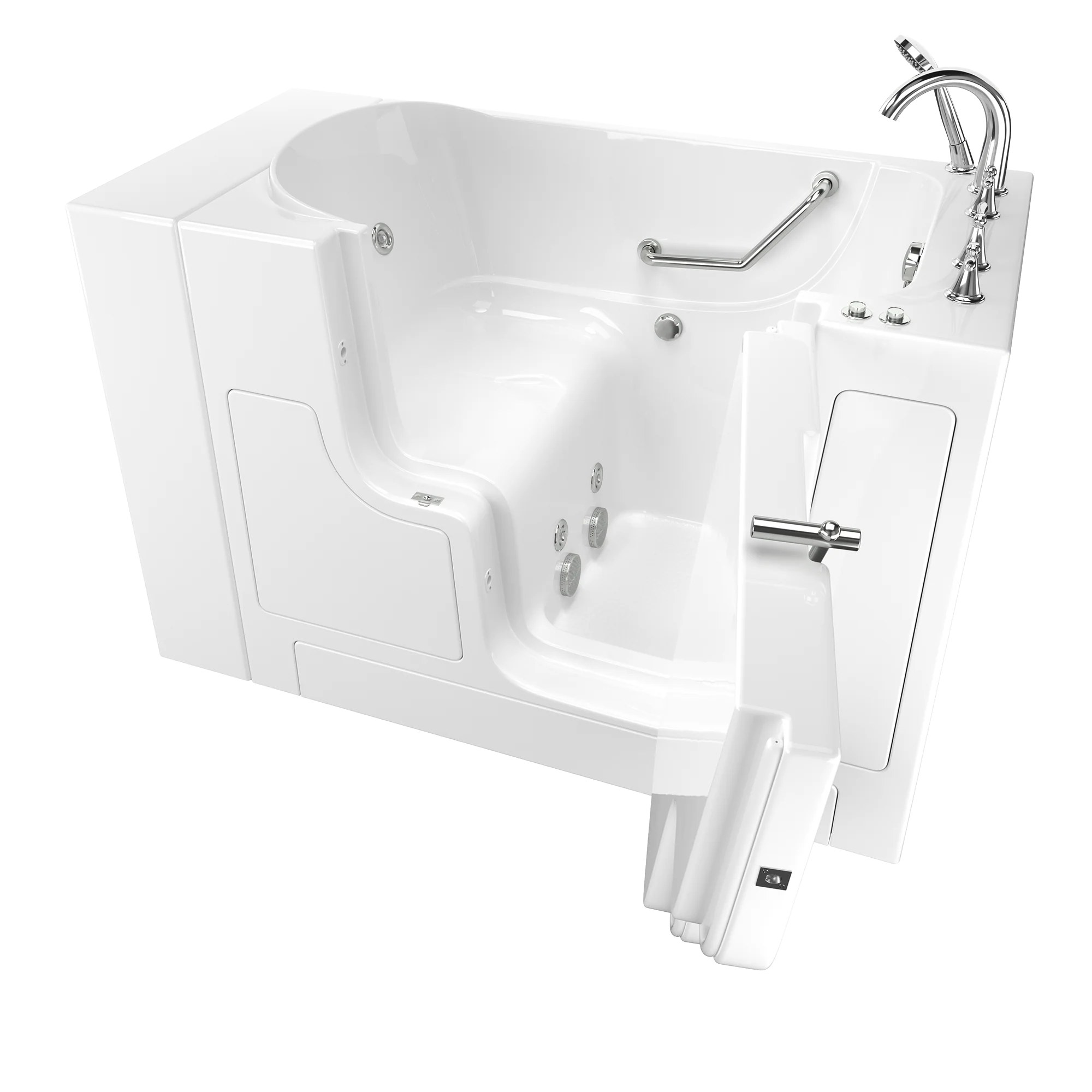 Gelcoat Premium Series 30 in. x 52 in. Outward Opening Door Walk-In Bathtub with Whirlpool system - Image 11