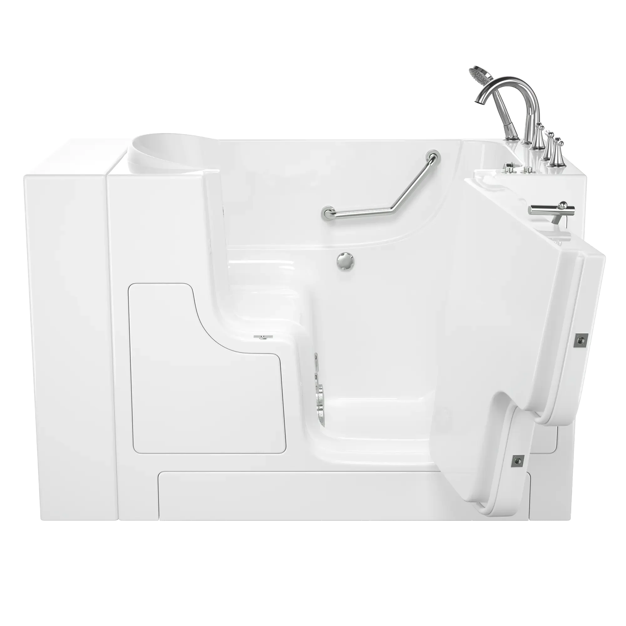 Gelcoat Value Series 30 x 52 -Inch Walk-in Tub With Whirlpool System - Right-Hand Drain With Faucet - Image 2