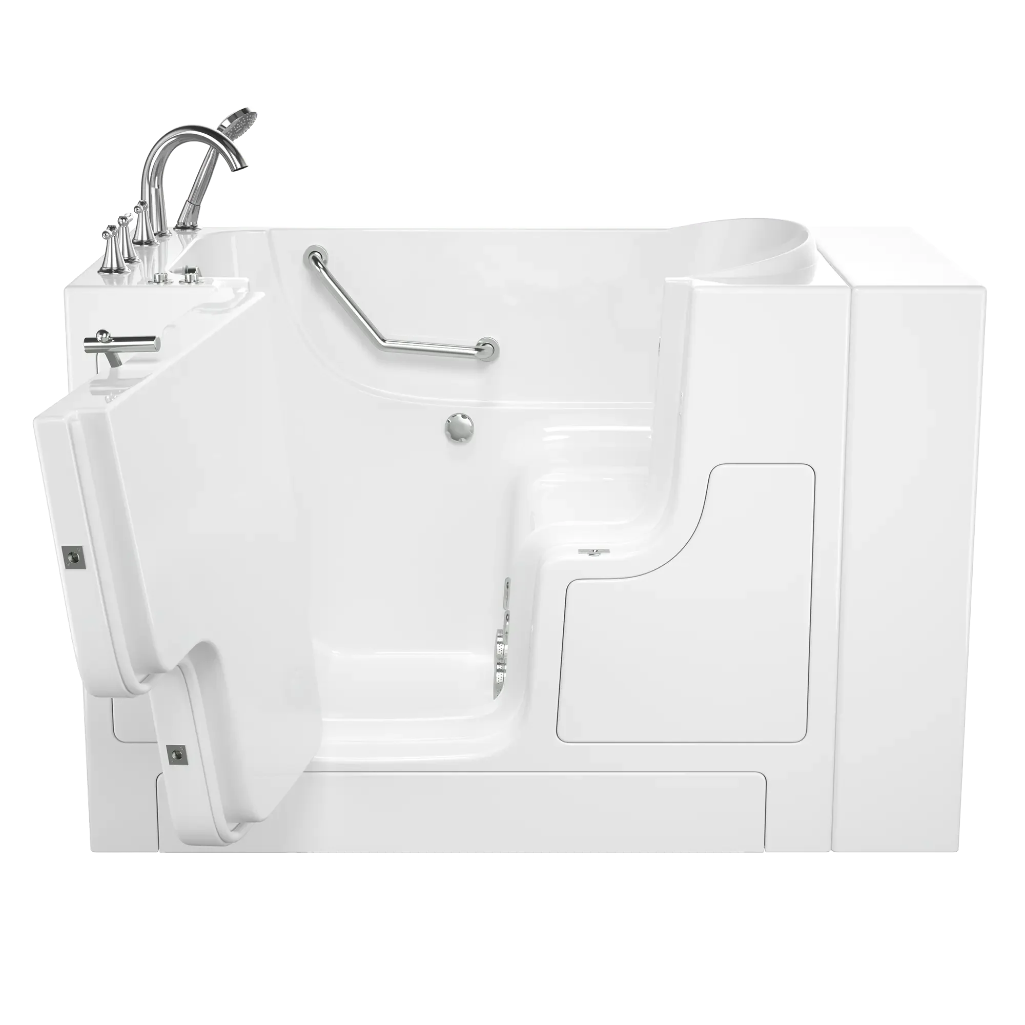 Gelcoat Value Series 30 x 52 -Inch Walk-in Tub With Whirlpool System - Left-Hand Drain With Faucet - Image 2