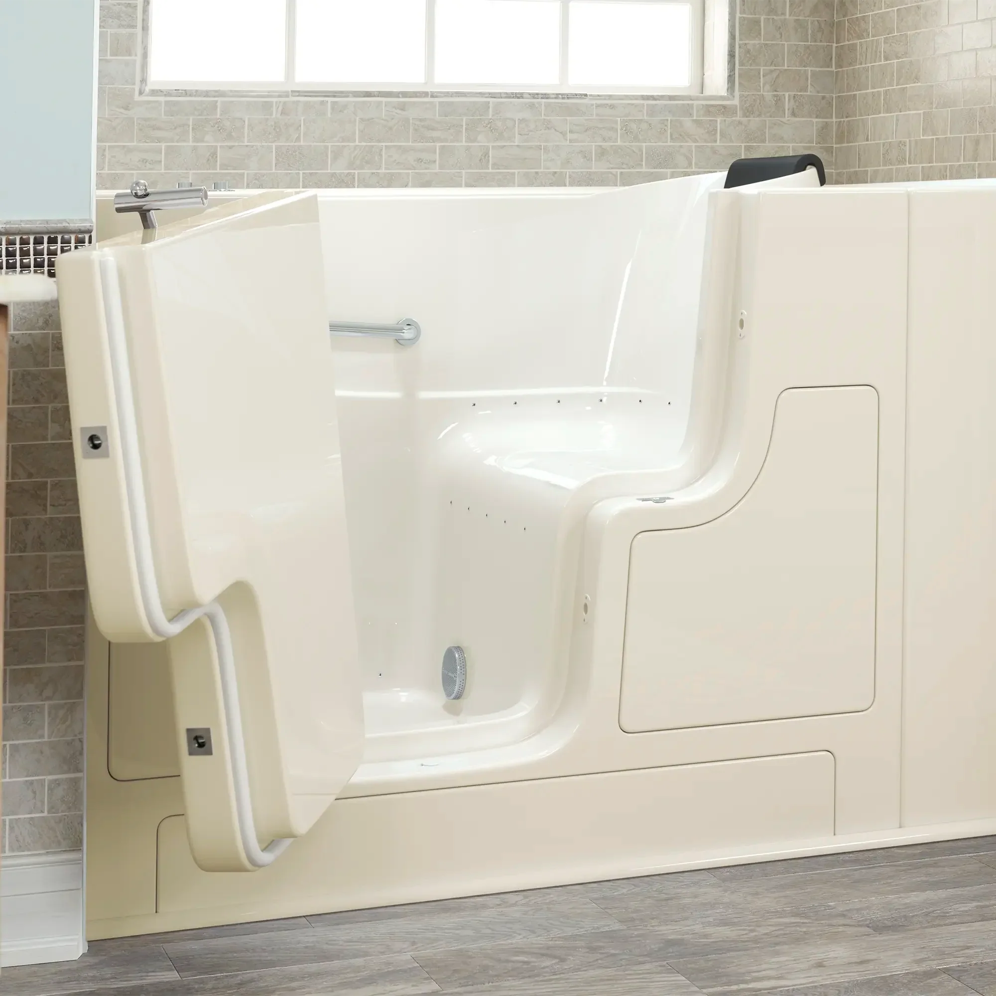 Gelcoat Premium Series 30 x 52 -Inch Walk-in Tub With Air Spa System - Left-Hand Drain - Image 15
