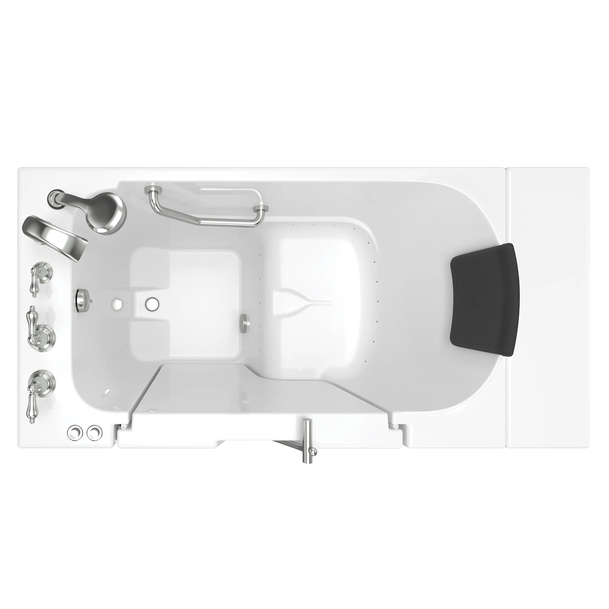 Gelcoat Premium Series 30 x 52 -Inch Walk-in Tub With Air Spa System - Left-Hand Drain With Faucet - Image 4
