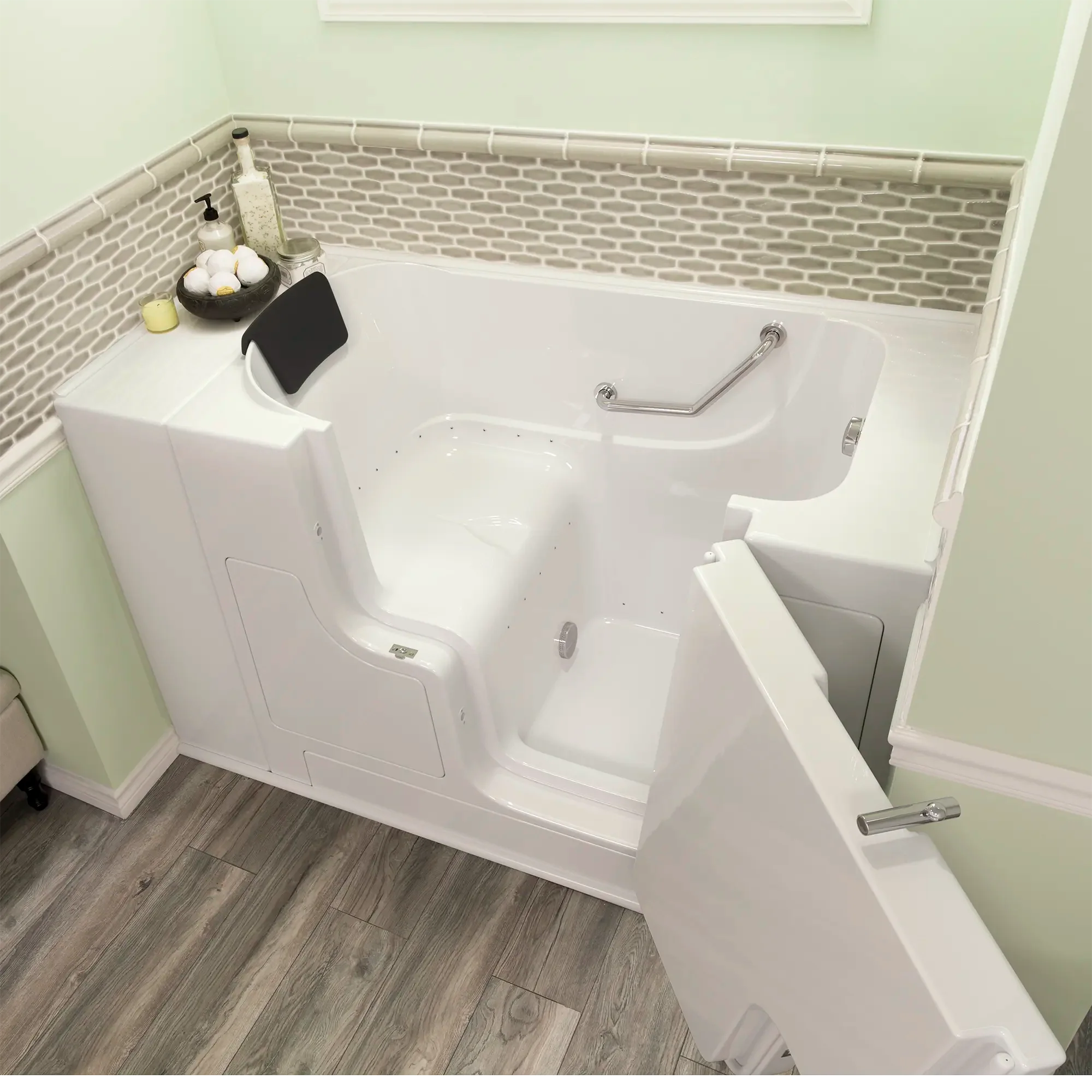 Gelcoat Premium Series 30 x 52 -Inch Walk-in Tub With Air Spa System - Right-Hand Drain - Image 20