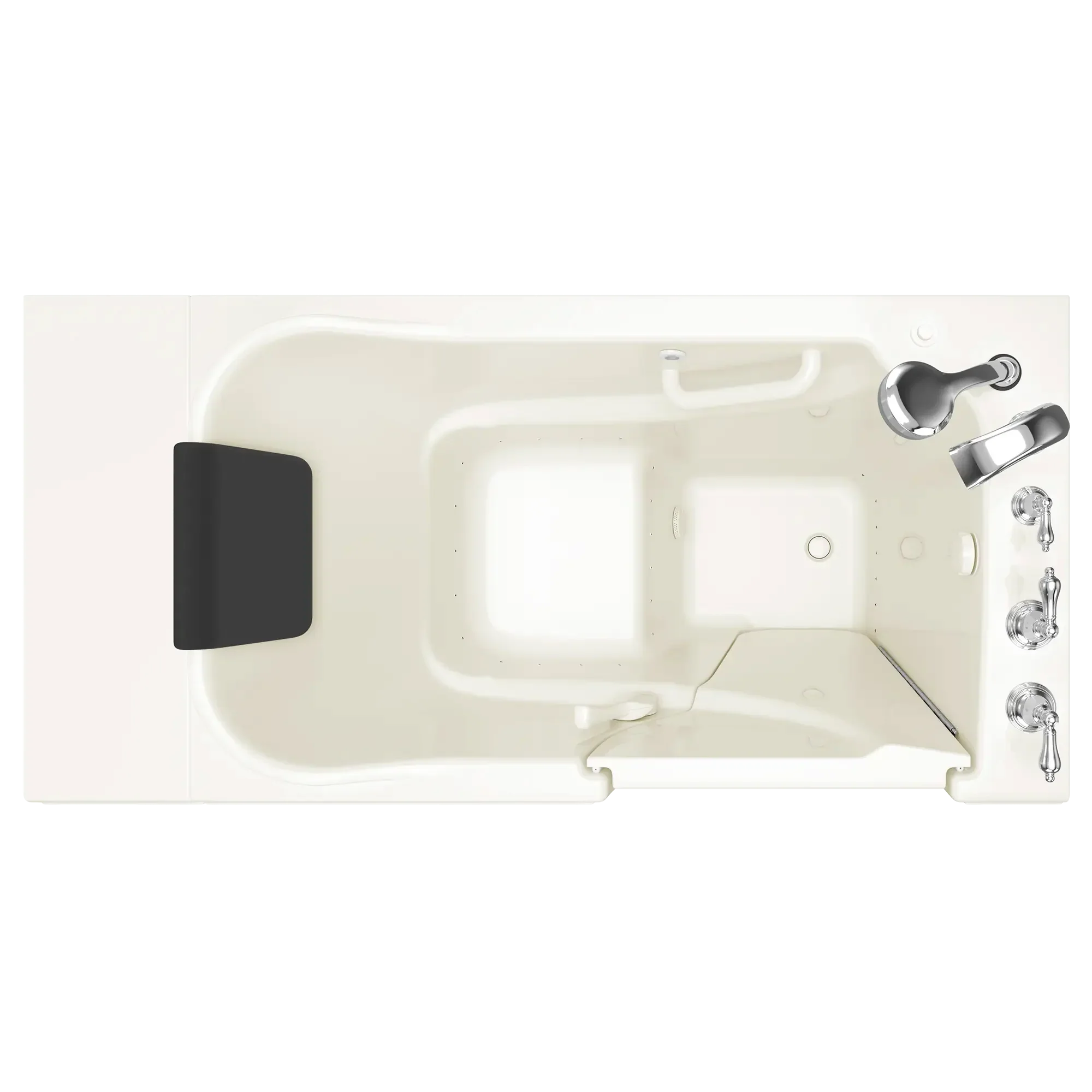 Gelcoat Premium Series 30 x 52 -Inch Walk-in Tub With Air Spa System - Right-Hand Drain With Faucet