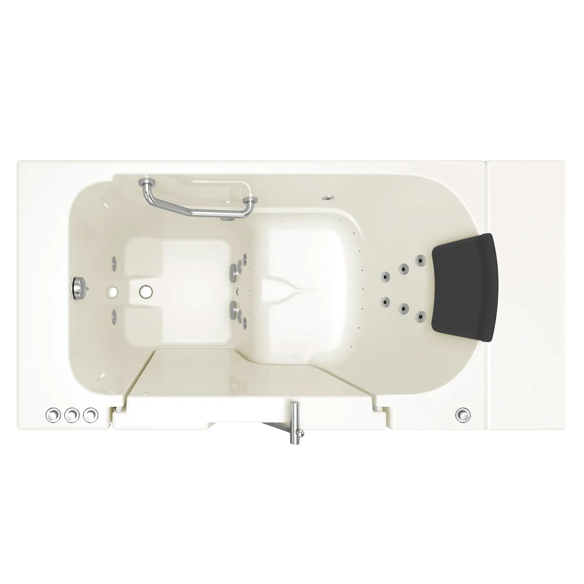 Gelcoat Premium Series 30 x 52 -Inch Walk-in Tub With Combination Air Spa and Whirlpool Systems - Left-Hand Drain - Image 2