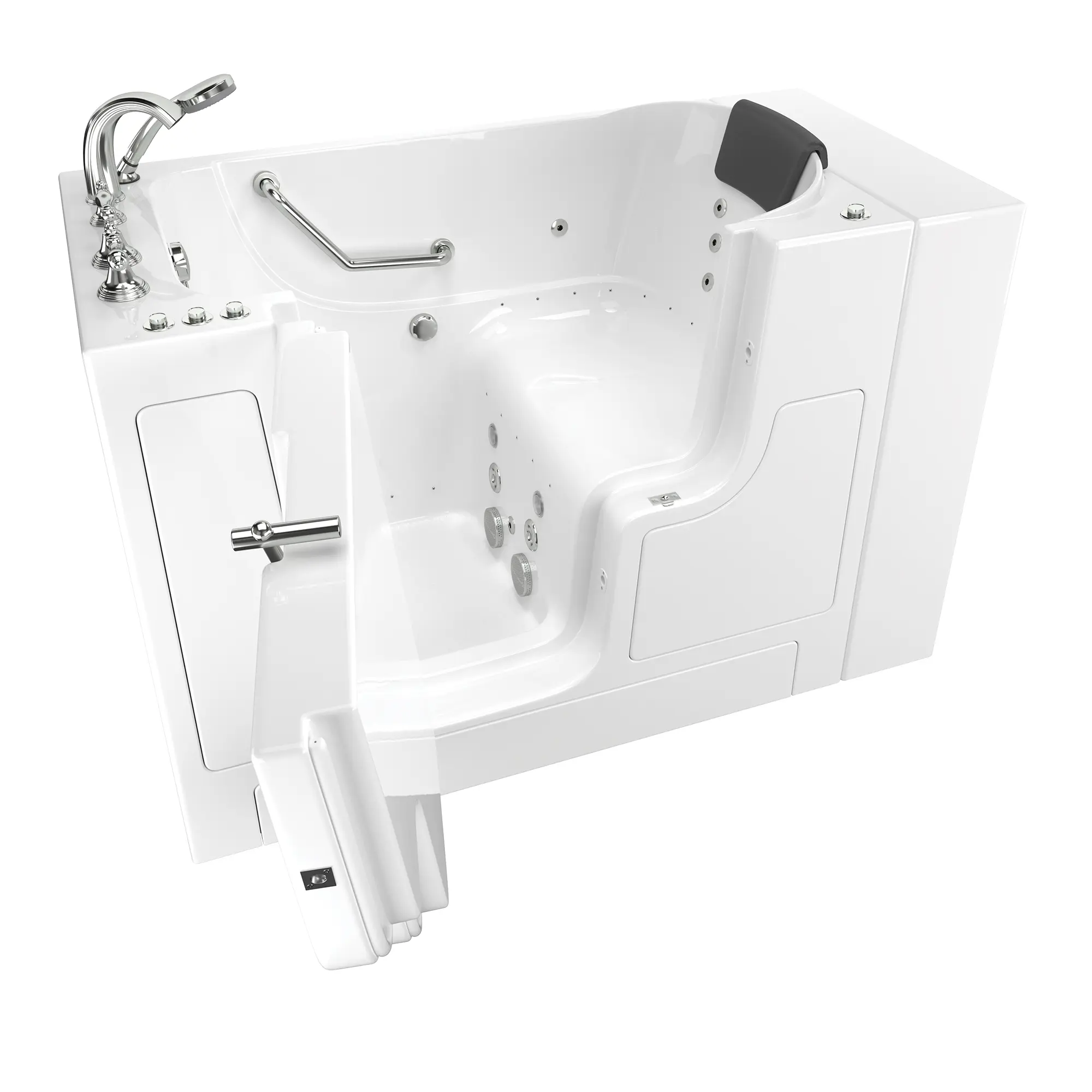 Gelcoat Premium Series 30 x 52 -Inch Walk-in Tub With Combination Air Spa and Whirlpool Systems - Left-Hand Drain With Faucet - Image 7